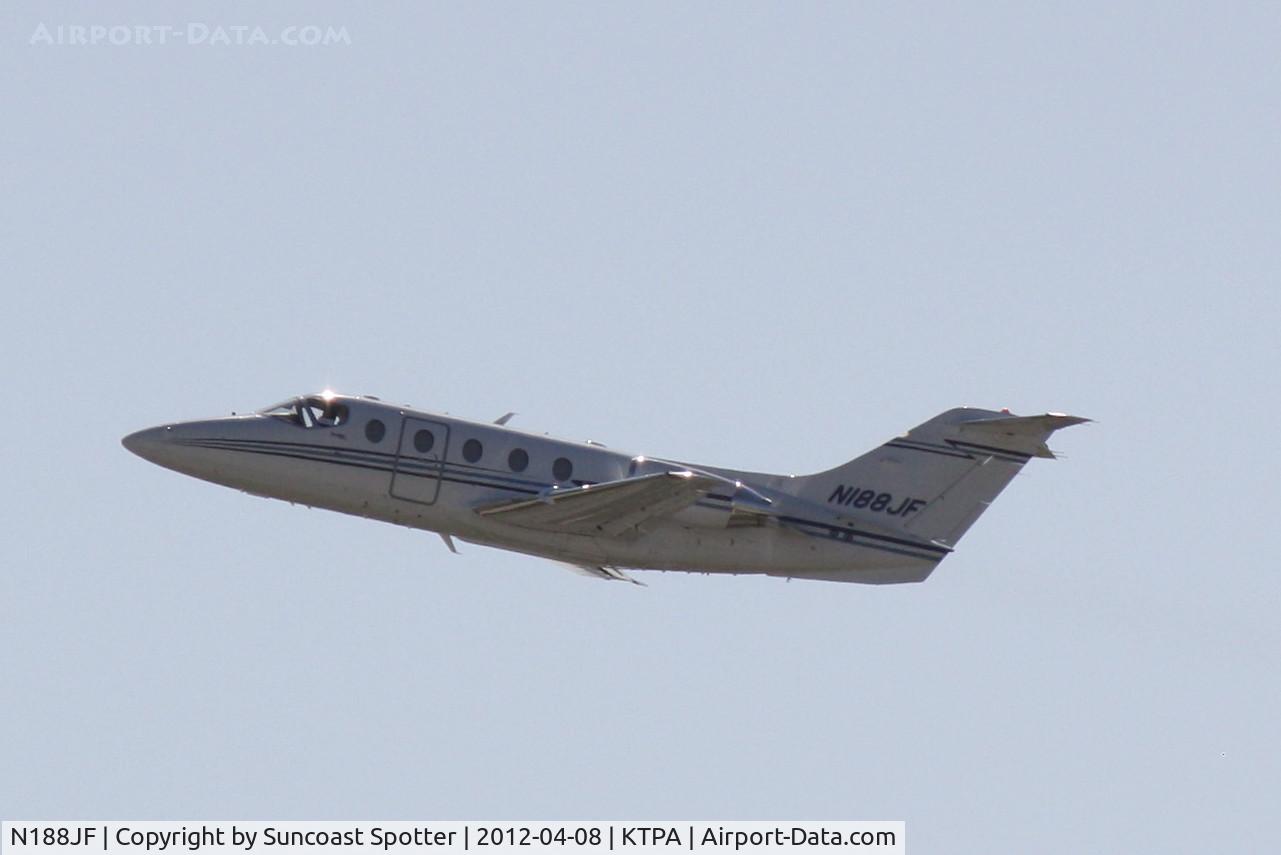 N188JF, Raytheon Aircraft Company 400A C/N RK-446, N188JF departs Runway 1R at Tampa International Airport enroute to Naples Municipal Airport