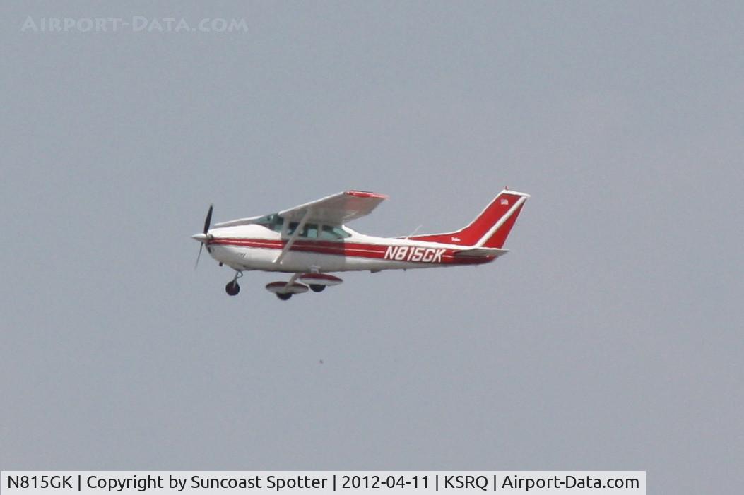 N815GK, 1973 Cessna 182P Skylane C/N 18262599, N815GK departs Runway 22 at Sarasota-Bradenton International Airport