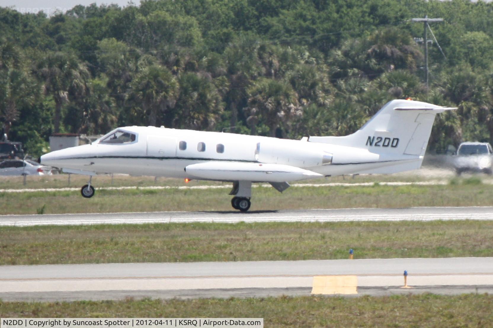 N2DD, 1976 Gates Learjet 24E C/N 335, N2DD arrives on Runway 32 at Sarasota-Bradenton International Airport following a flight from Poplar Bluff Municipal Airport