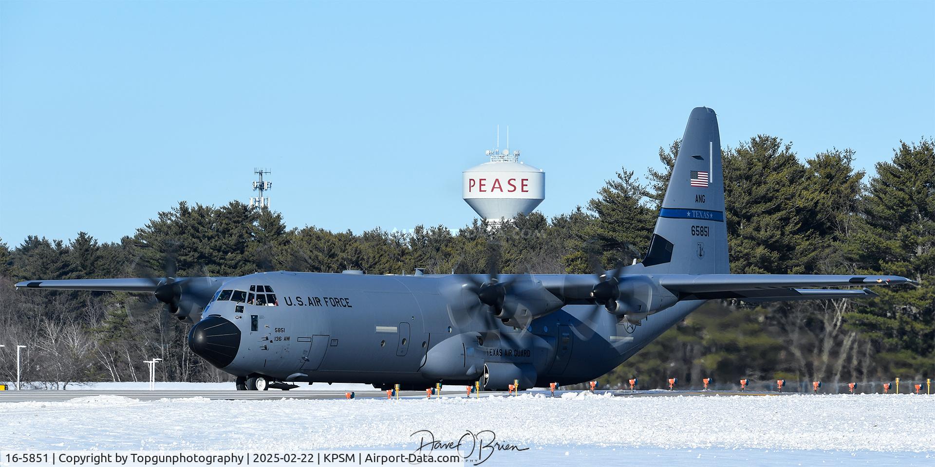 16-5851, 2017 Lockheed C-130J-30 C/N 382-5851, REACH800 holding short
