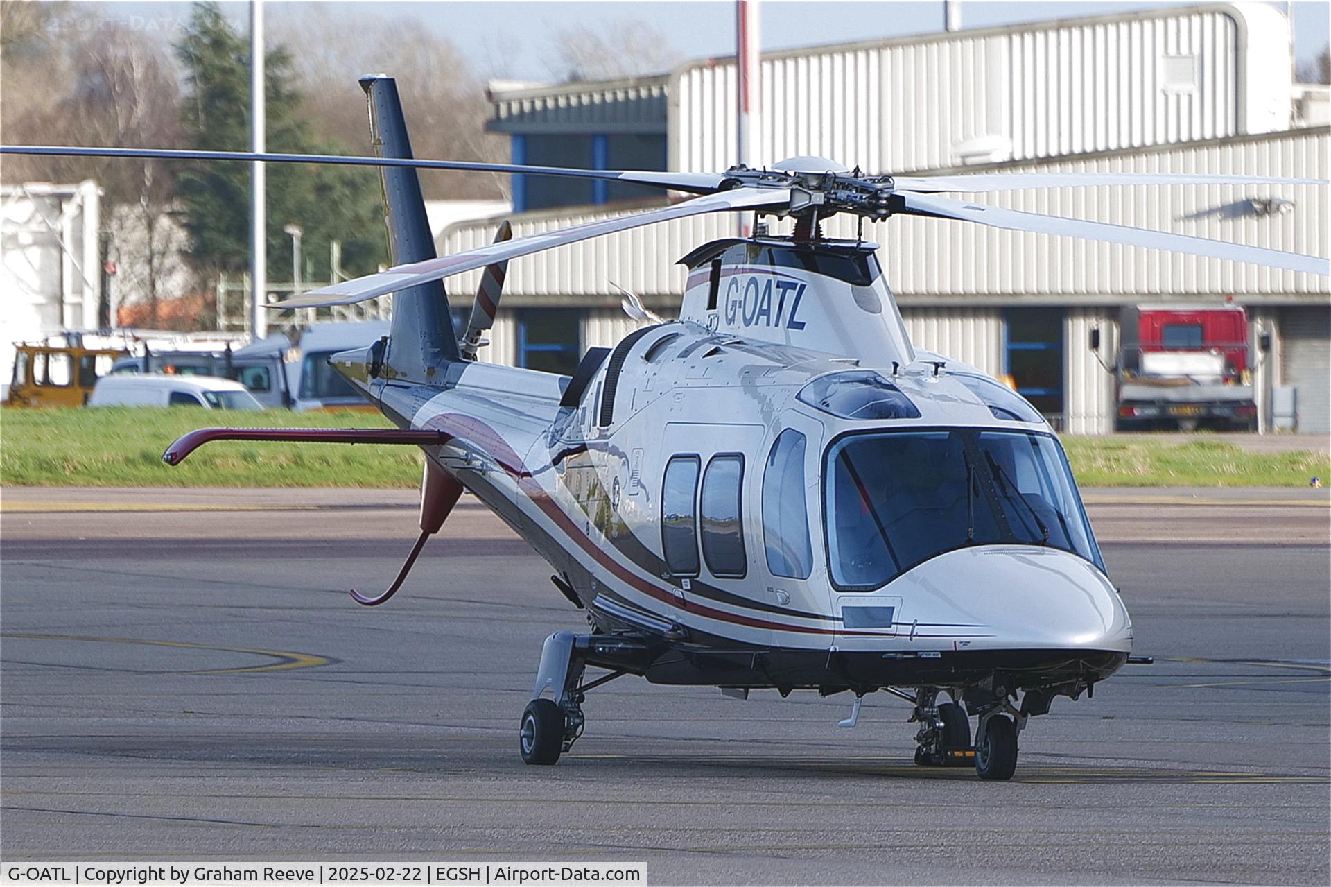 G-OATL, 2012 AgustaWestland AW-109SP Grand New C/N 22283, Parked at Norwich.