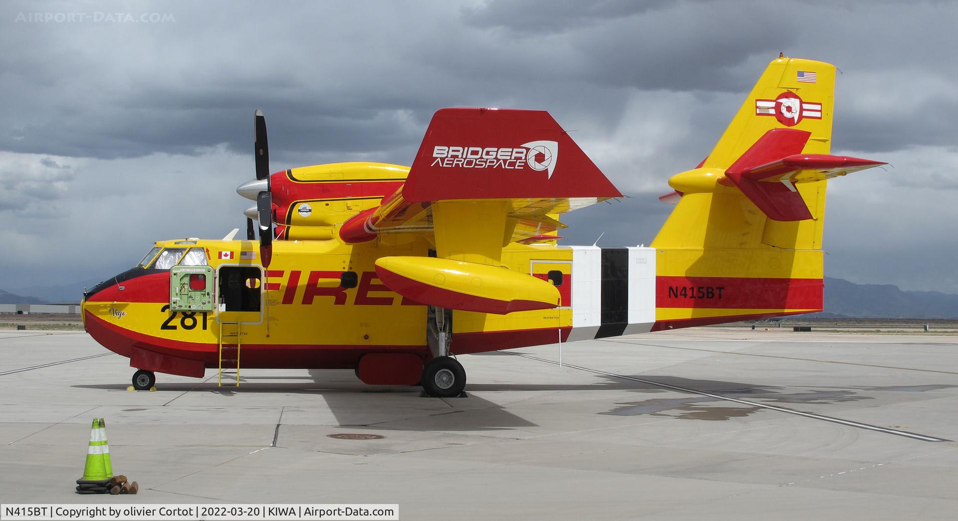 N415BT, 1985 Canadair CL-215-6B11 (Series CL-215T) C/N 1081, march 2022