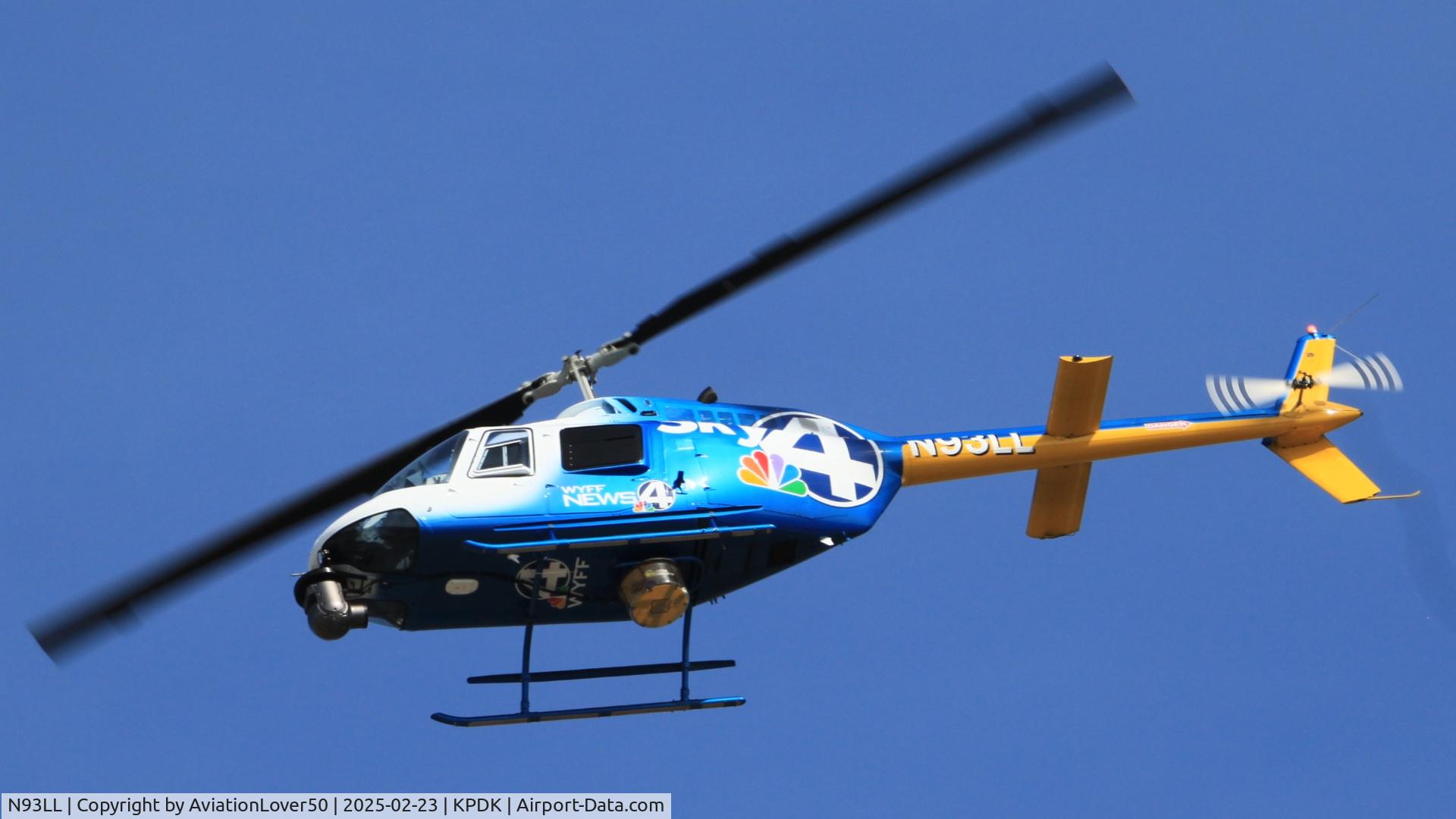 N93LL, Bell 206B (III) C/N 4458, WYFF News 4 JetRanger III