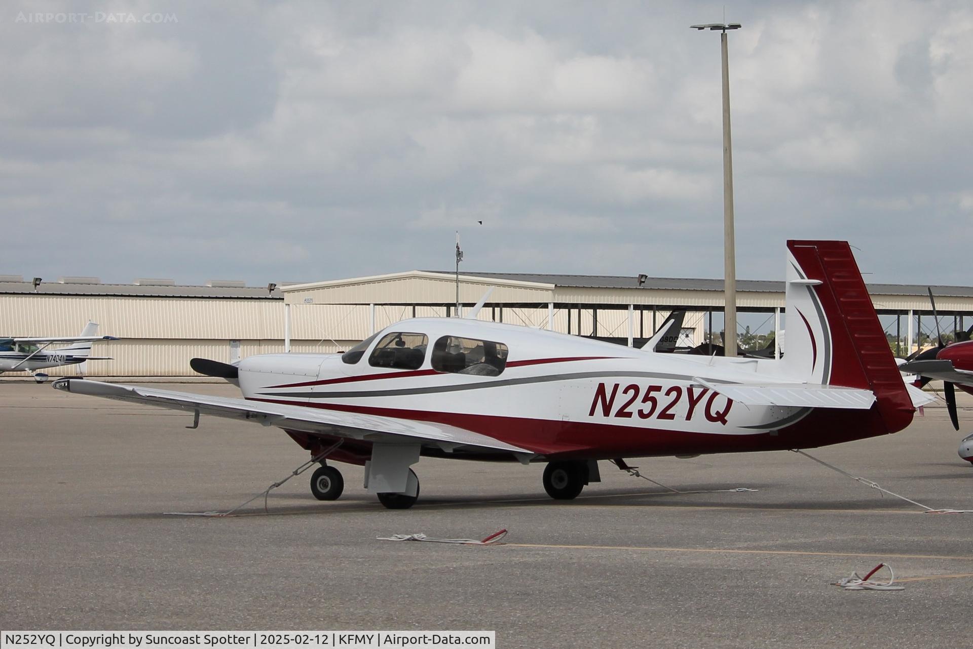 N252YQ, 1987 Mooney M20K C/N 25-1085, Mooney 252YQ parked on the South Ramp at Page Field