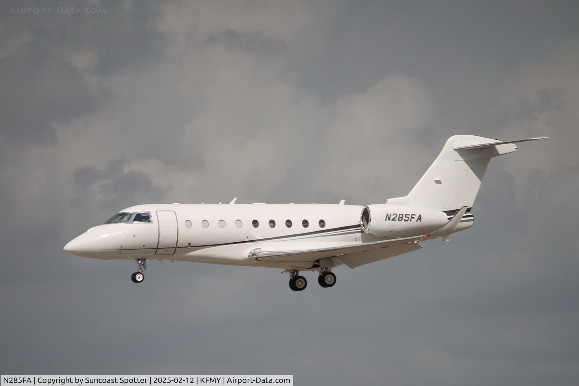 N285FA, 2020 IAI Gulfstream G280 C/N 2207, Gulfstream 285FA arrives on Runway 23 at Page Field following flight from Raleigh-Durham International Airport