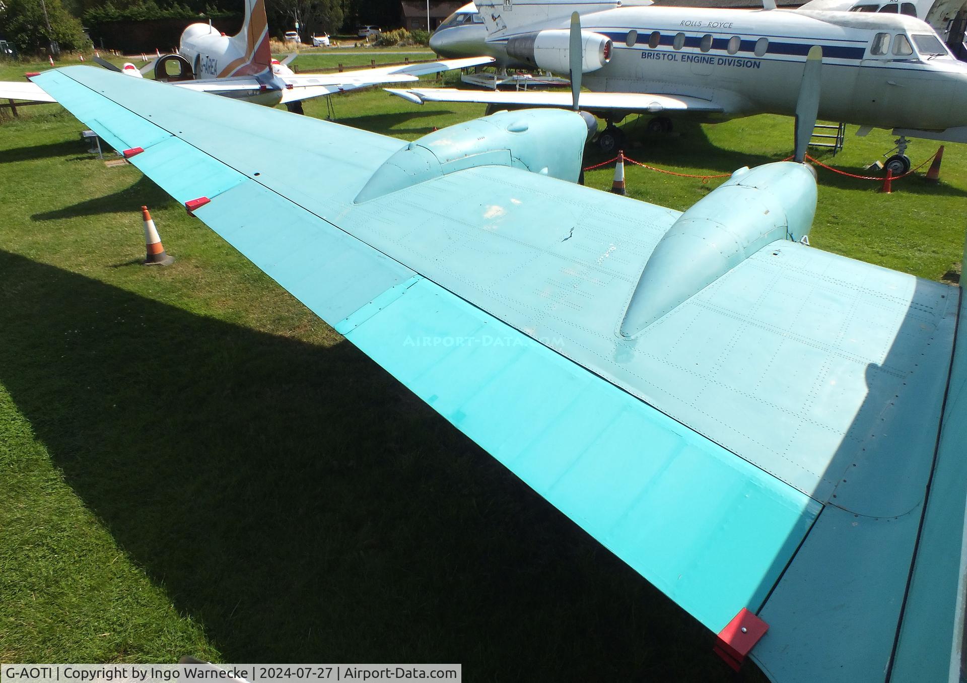 G-AOTI, 1956 De Havilland DH-114 Heron 2D C/N 14107, De Havilland D.H.114 Heron 2D at the De Havilland Aircraft Museum, London Colney
