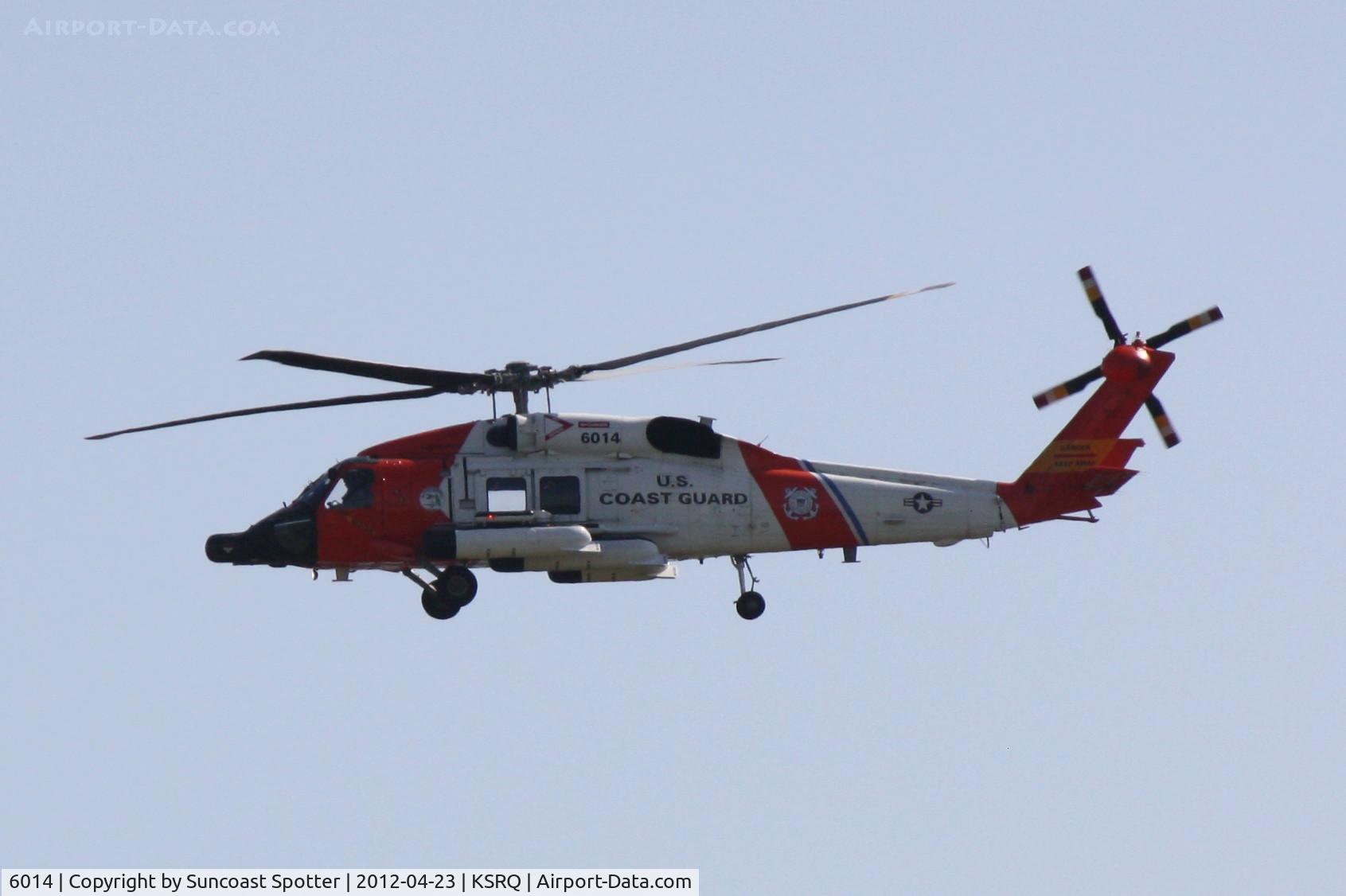6014, Sikorsky MH-60J Jayhawk C/N 70.1585, USCG Clearwater 6014 performs a training flight into Sarasota-Bradenton International Airport