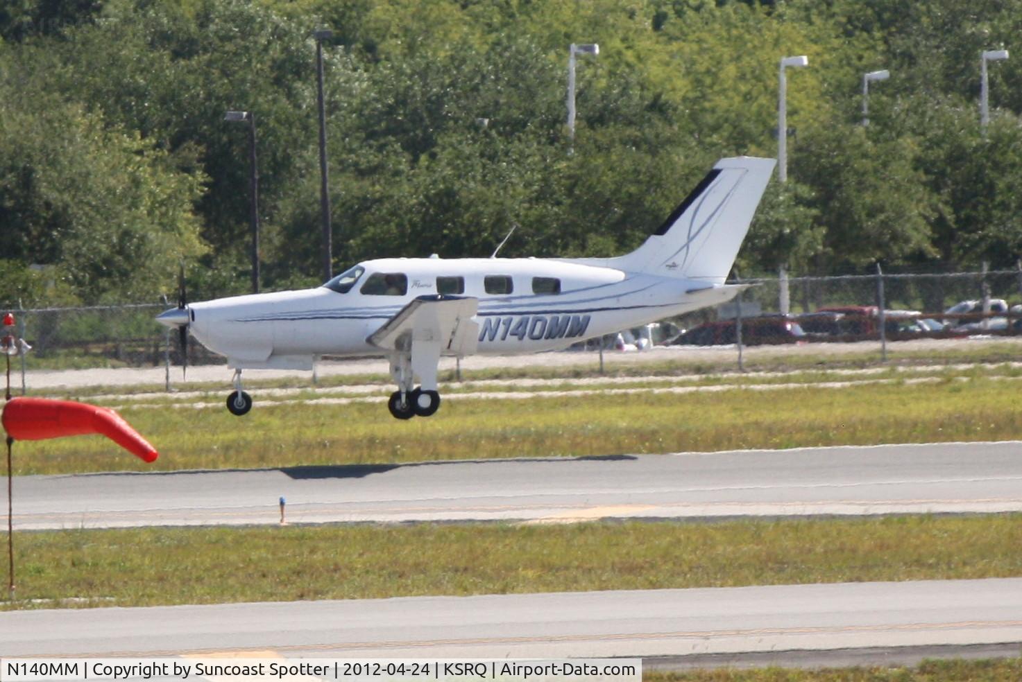 N140MM, 2008 Piper PA-46R-350T Malibu Matrix C/N 4692040, N140MM arrives on Runway 32 at Sarasota-Bradenton International Airport