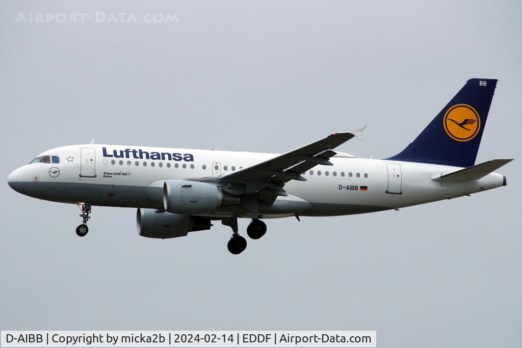 D-AIBB, 2010 Airbus A319-112 C/N 4182, Landing