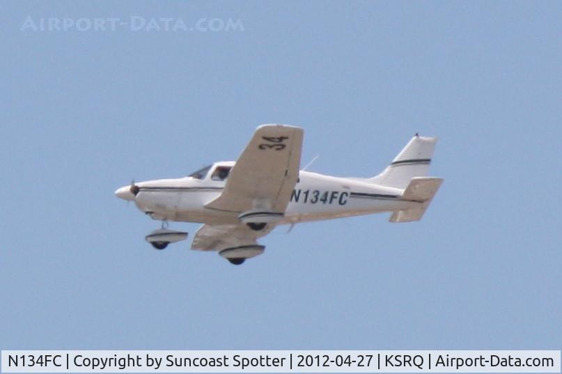 N134FC, 1982 Piper PA-28-181 C/N 28-8290169, Florida Division of Forestry 34 departs Runway 22 at Sarasota-Bradenton International Airport