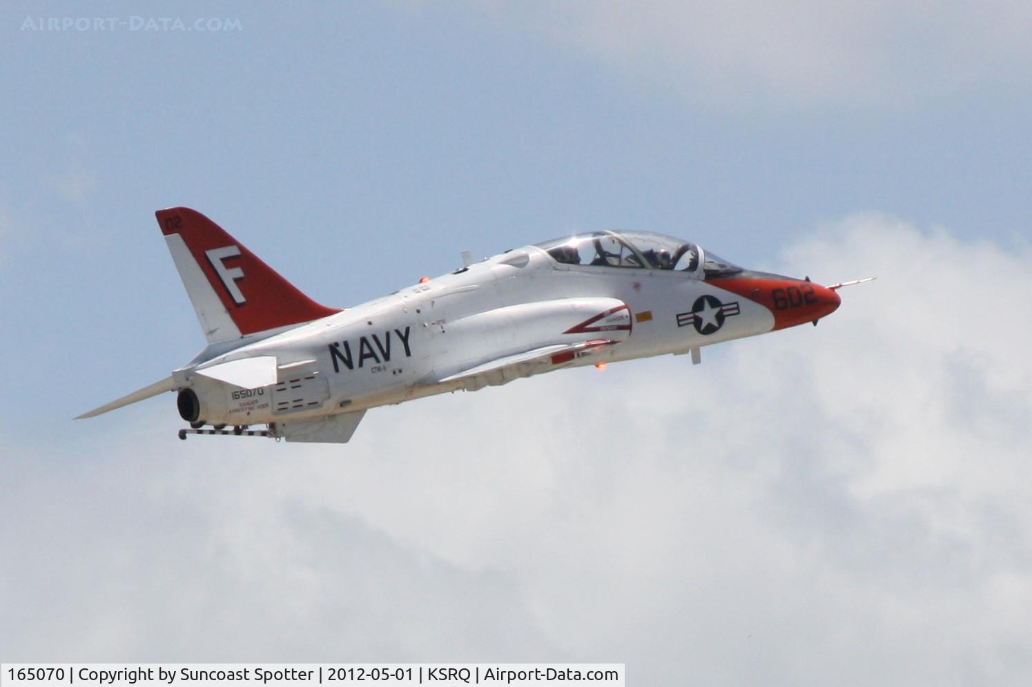 165070, McDonnell Douglas T-45C Goshawk C/N A074, US Navy T-45C Goshawk from NAS Pensacola performs training maneuvers at Sarasota-Bradenton International Airport