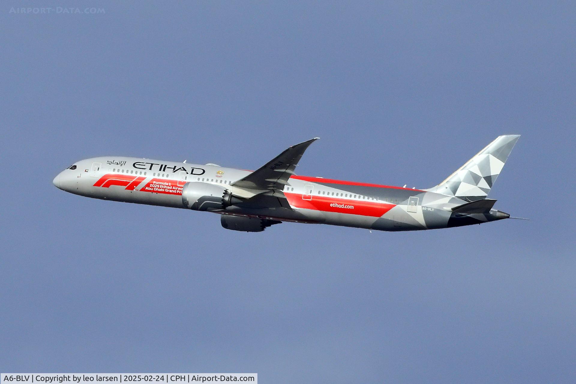 A6-BLV, 2018 Boeing 787-9 Dreamliner Dreamliner C/N 39676, Copenhagen 24.2.2025
