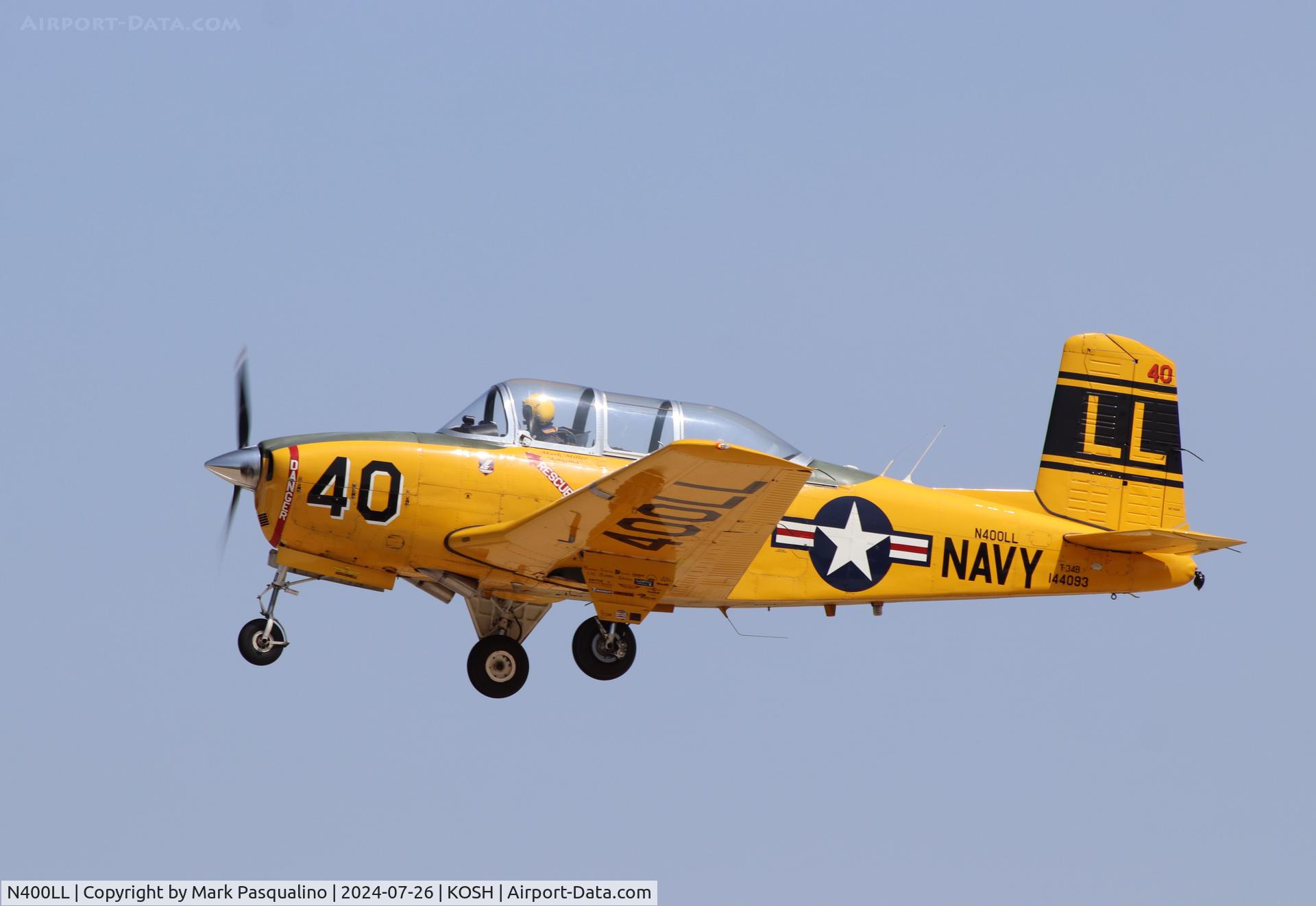 N400LL, 1957 Beech T-34B Mentor C/N BG-400, Beech T-34B