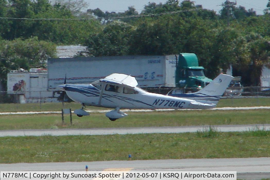 N778MC, 2007 Cessna T182T Turbo Skylane C/N T18208711, Cessna Skylane  departs Runway 32 at Sarasota-Bradenton International Airport