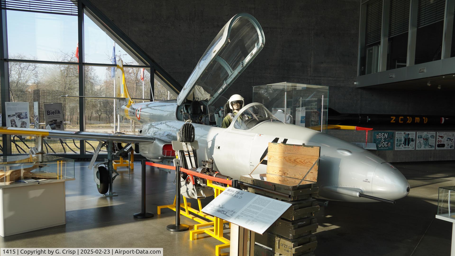 1415, PZL-Mielec TS-11 Iskra bis DF C/N 3H-1415, Polish Aviation Museum, Kraków,Poland.
Now displayed as Indian Air Force WI741.