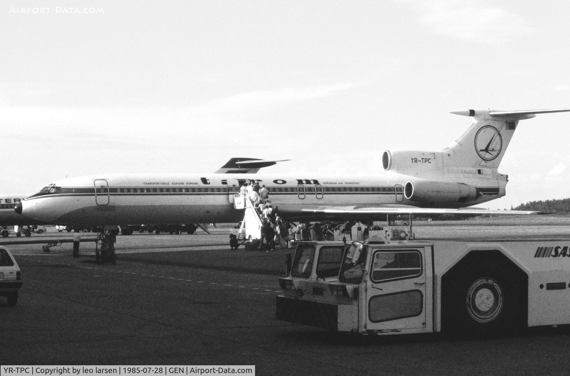 YR-TPC, 1976 Tupolev Tu-154B C/N 76A175, Gardermoen 28.7.85