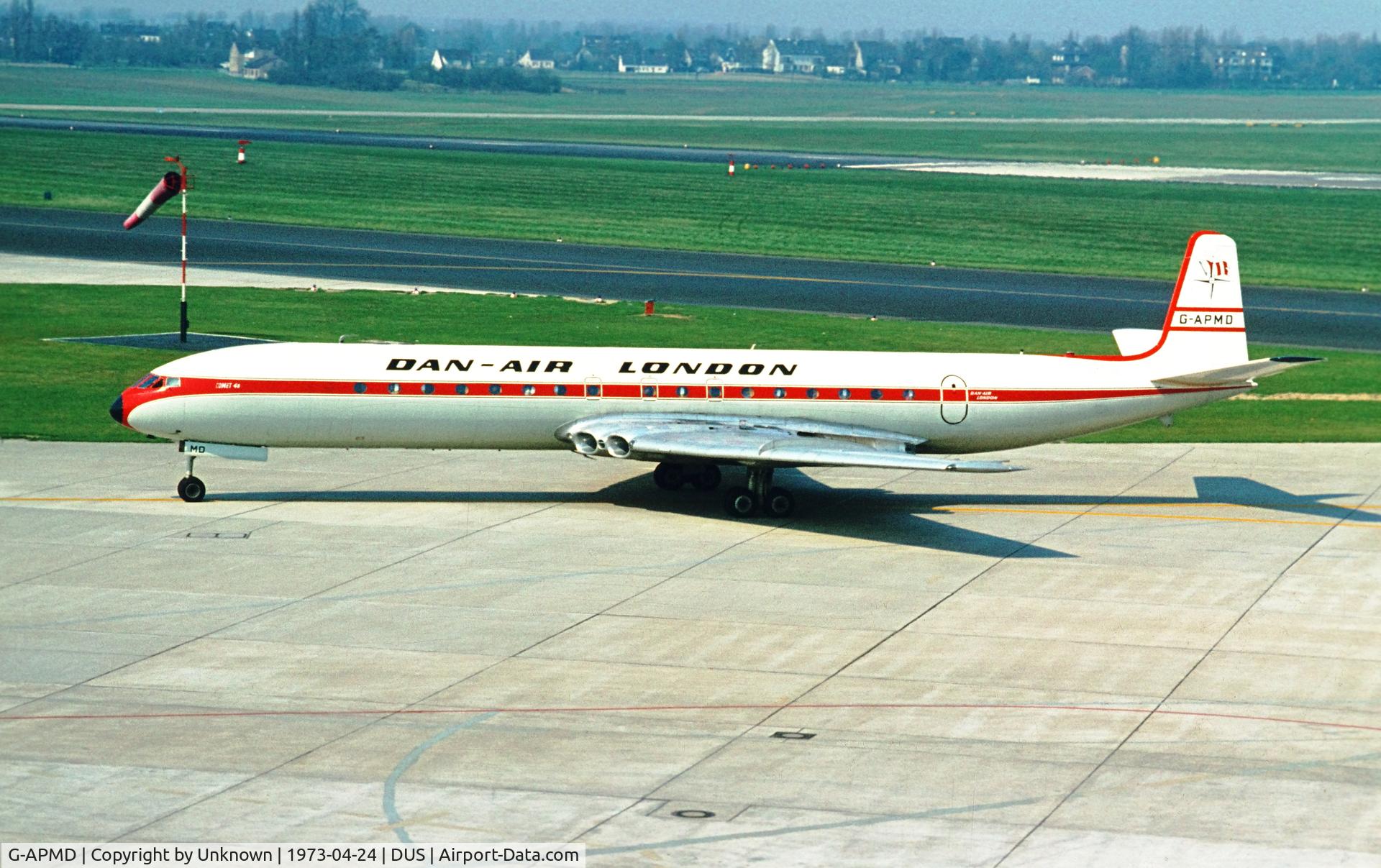 G-APMD, 1959 De Havilland DH.106 Comet 4B C/N 6435, Düsseldorf 24.4.1973