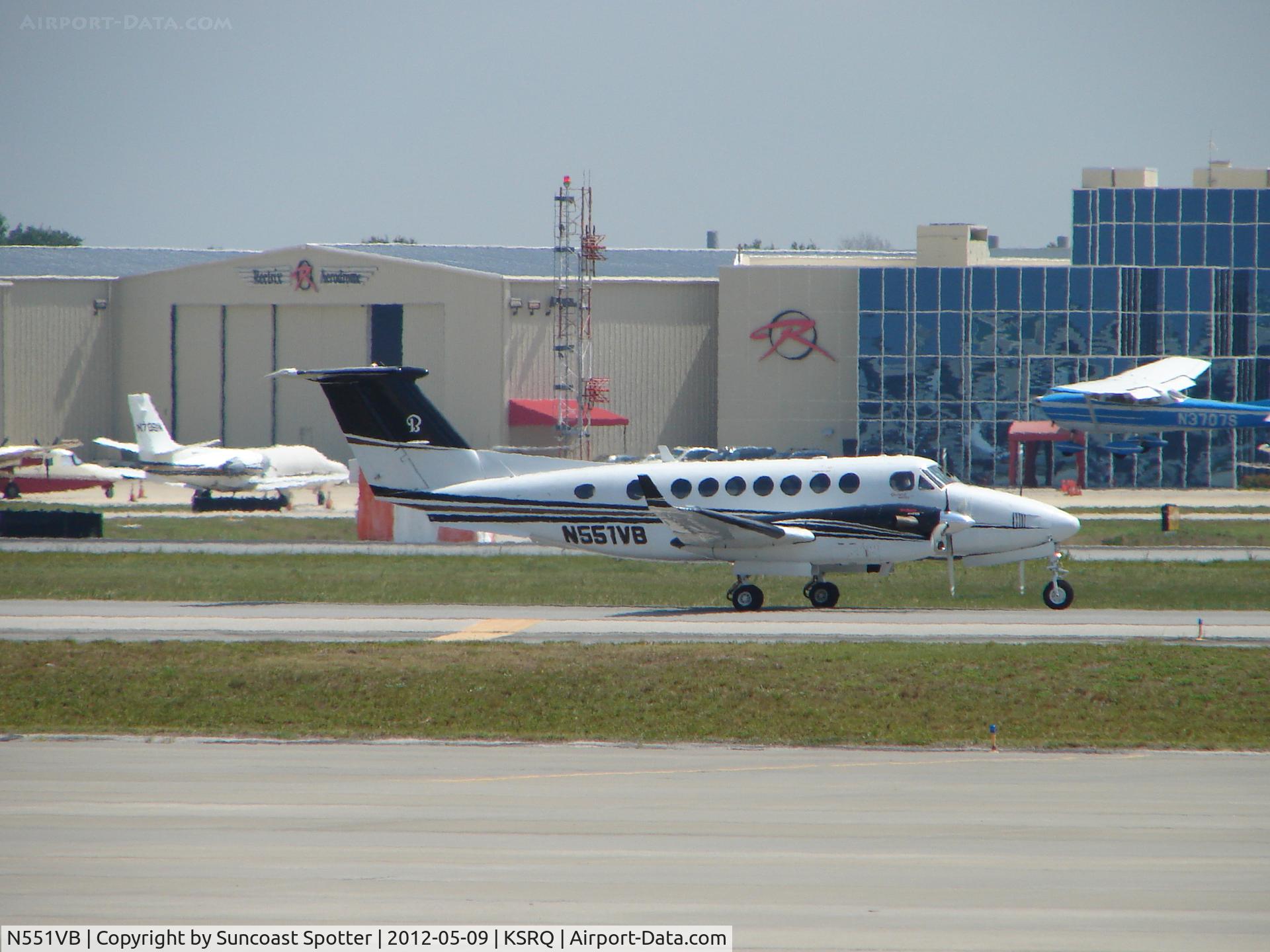 N551VB, Raytheon Aircraft Company B300 C/N FL-503, Beechcraft Super King Air 300 - N551VB - N551VB taxis at Sarasota-Bradenton International Airport