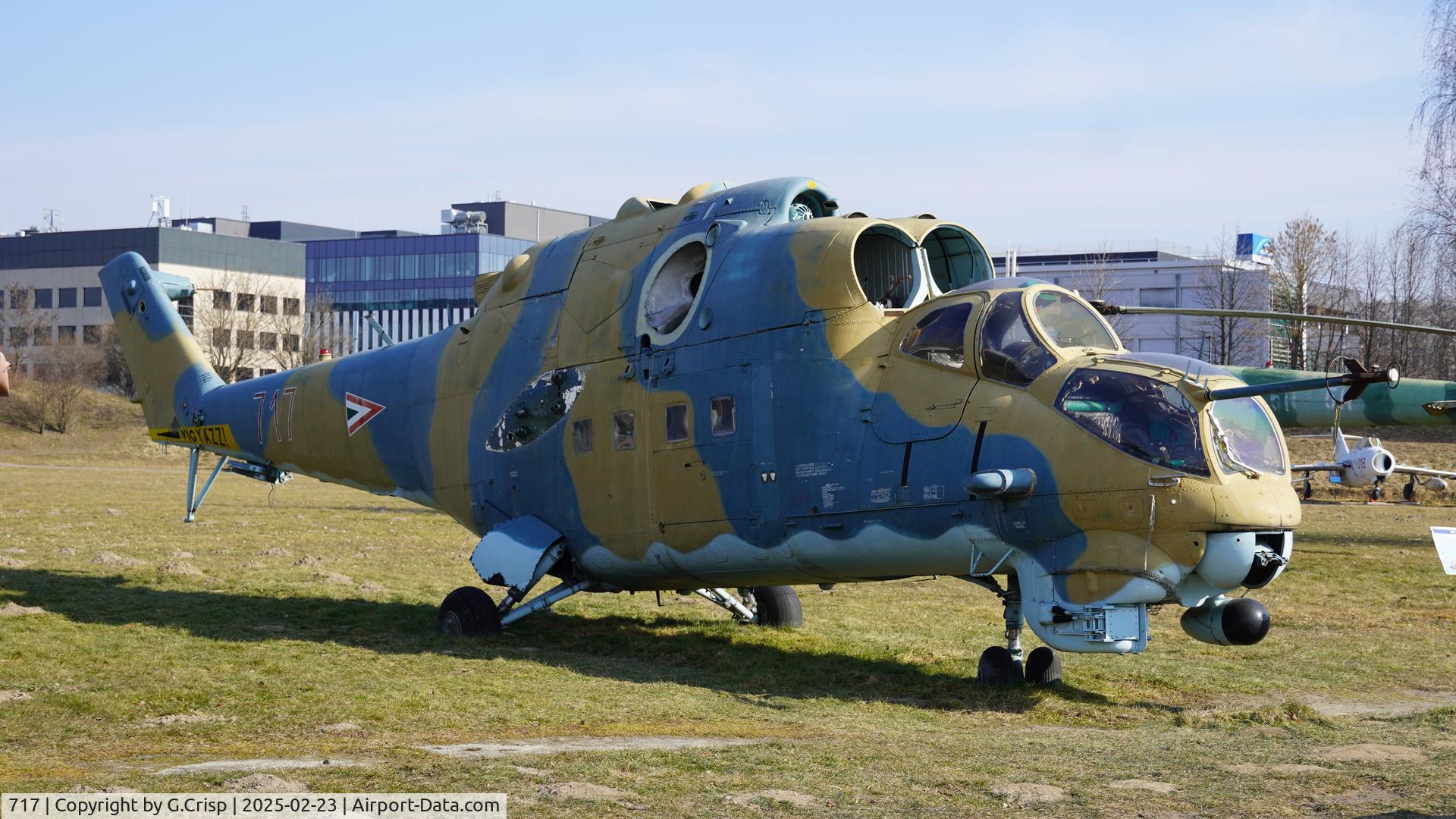 717, 1985 Mil Mi-24V Hind C/N 220717, Polish Aircraft Museum, Kraków, Poland.