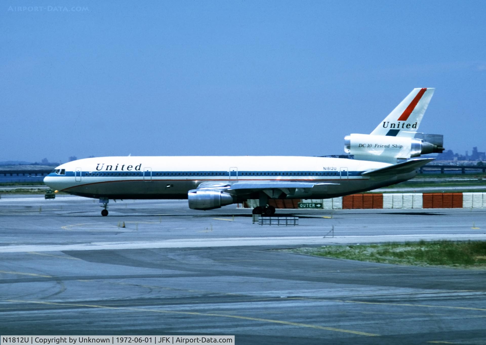 N1812U, 1972 McDonnell Douglas MD-10-10F C/N 46611, John F Kennedy 6.1972