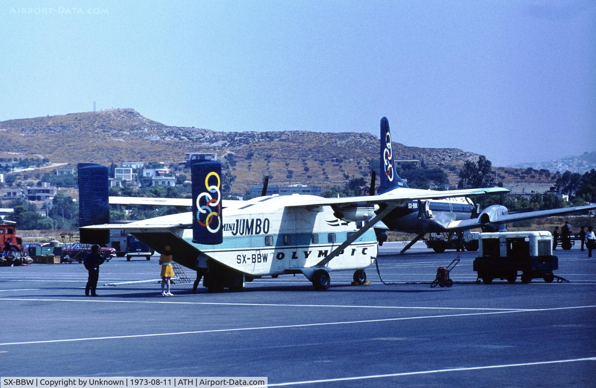 SX-BBW, 1968 Short SC-7 Skyvan 3 C/N SH.1847, Athens11.8.1973