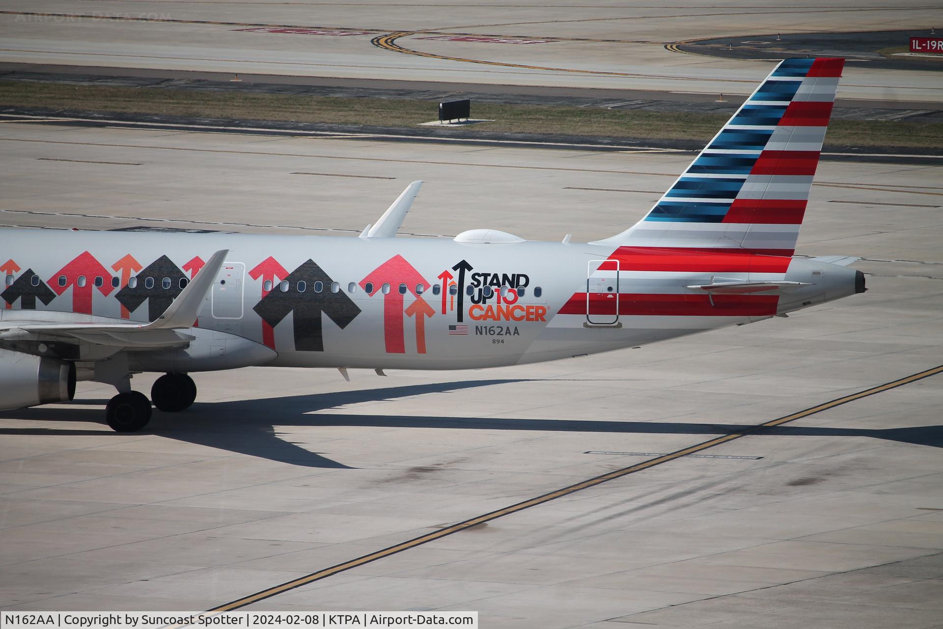 N162AA, 2016 Airbus A321-231 C/N 6621, American Flight 2284 taxis to gate at Tampa International Airport following flight from Philadelphia International Airport 
