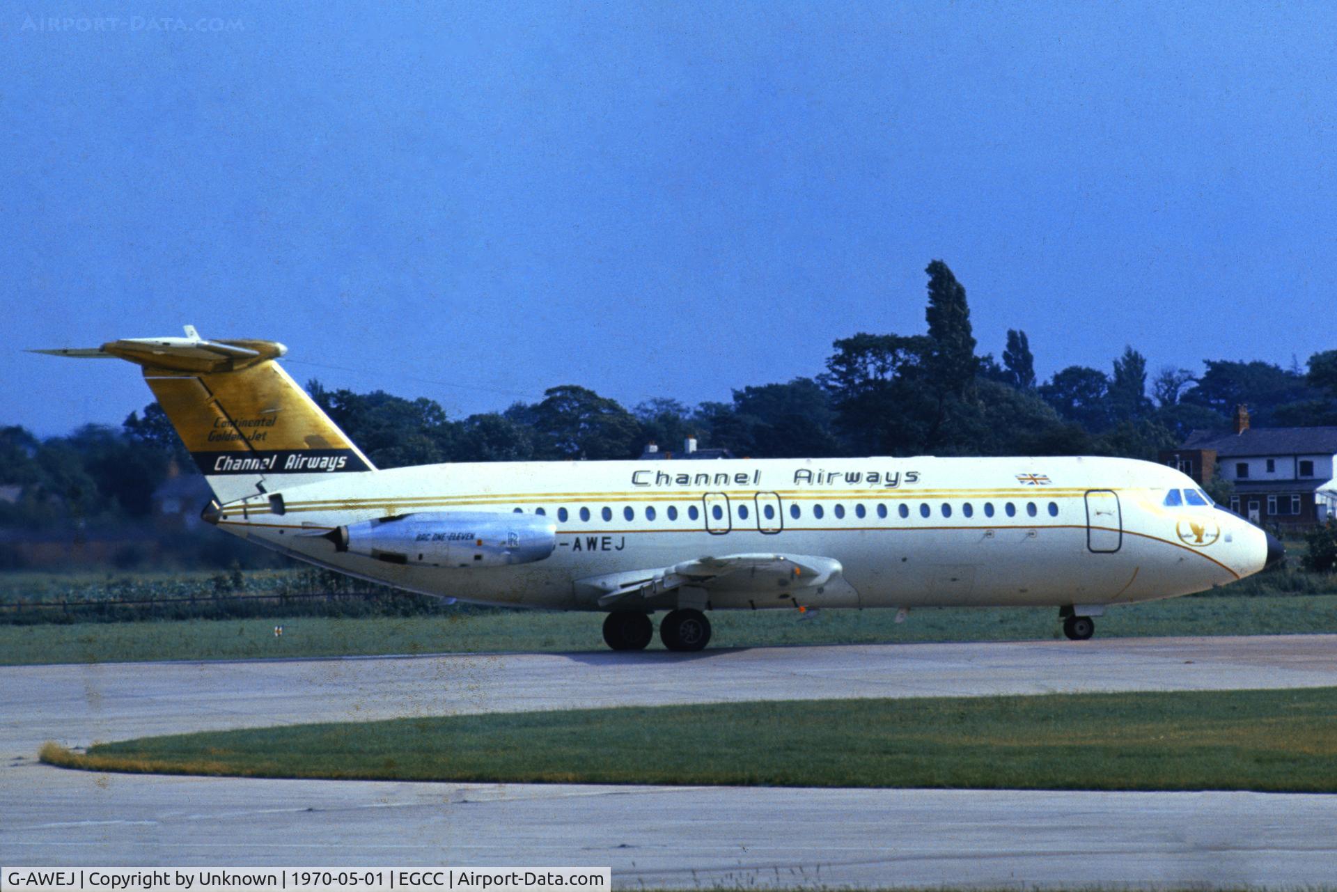G-AWEJ, 1968 BAC 111-408EF One-Eleven C/N BAC.115, Manchester 5.1970
