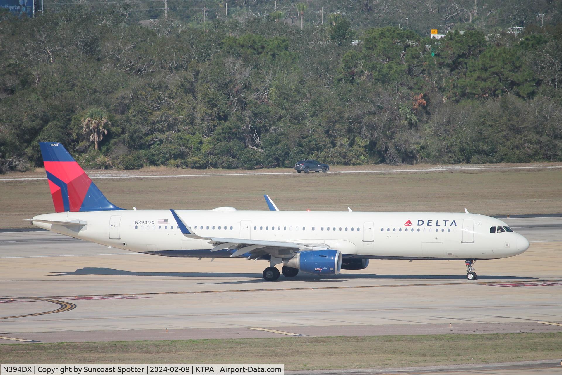 N394DX, 2019 Airbus A321-211 C/N 9125, Delta Flight 2852 arrives on Runway 1L at Tampa International Airport following flight from Detroit Metro Airport