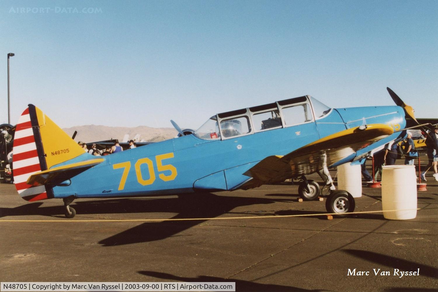 N48705, 1943 Fairchild M-62A C/N 7493AE, At the Reno Air Races in September 2003.