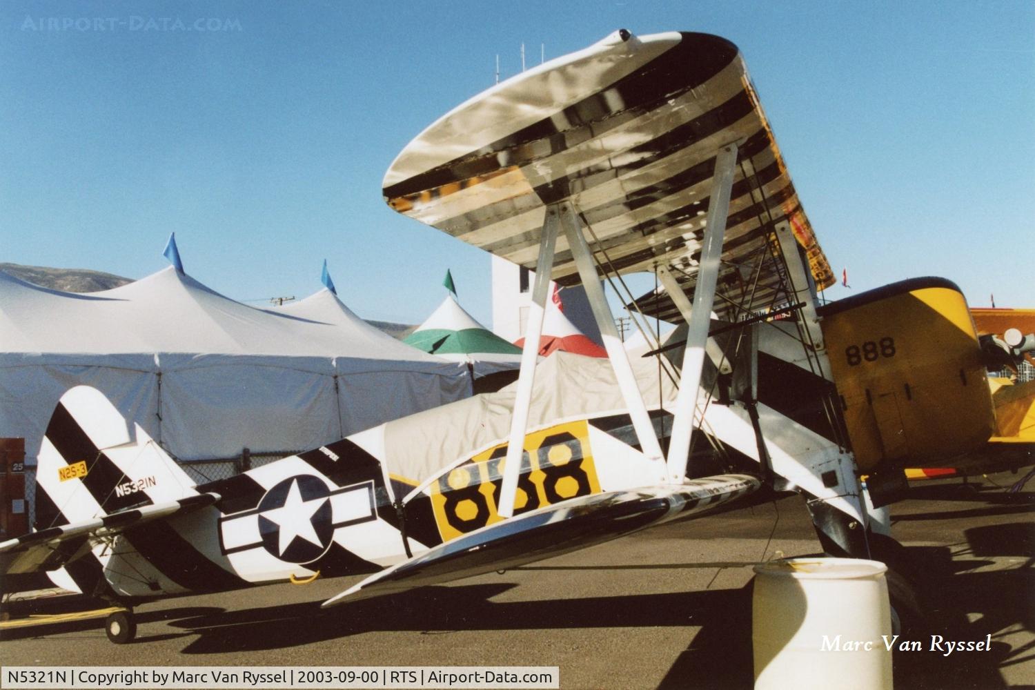 N5321N, 1943 Boeing E75 C/N 75-5923, At the Reno Air Races in September 2003.