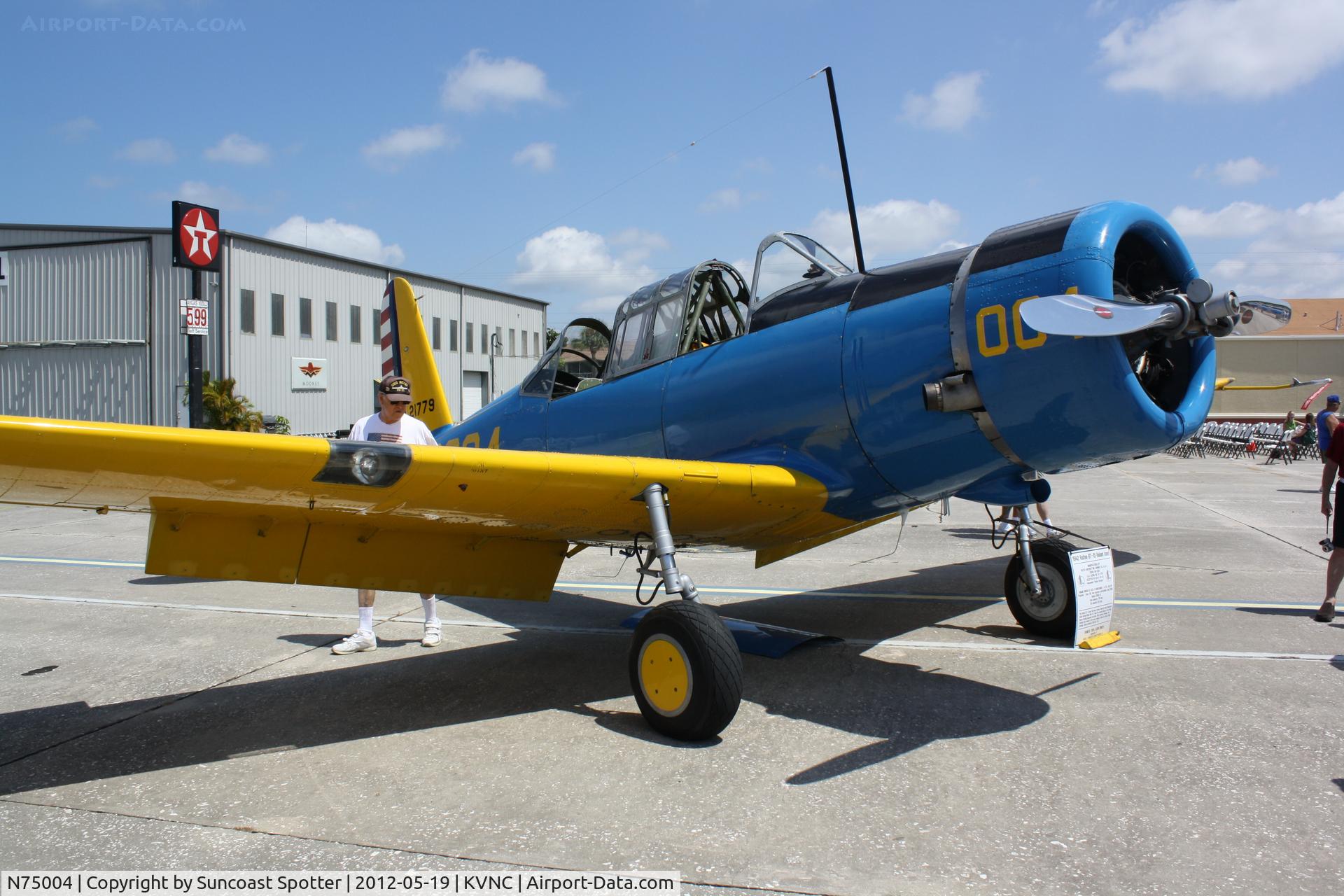 N75004, 1942 Convair BT-15 C/N 6720, Convair BT-15 on display at the Armed Forces Day event at Venice Municipal Airport