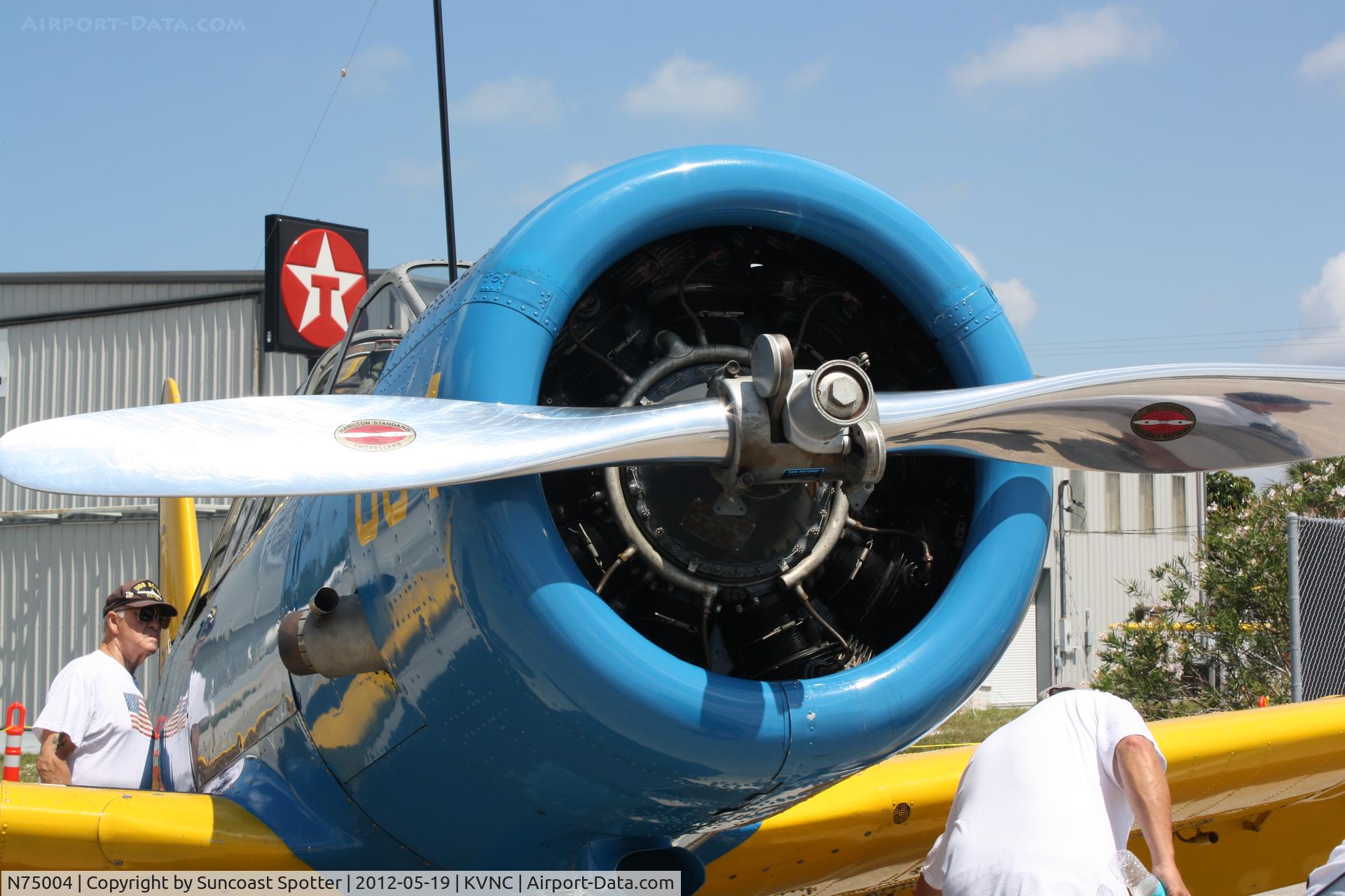 N75004, 1942 Convair BT-15 C/N 6720, Convair BT-15 on display at the Armed Forces Day event at Venice Municipal Airport