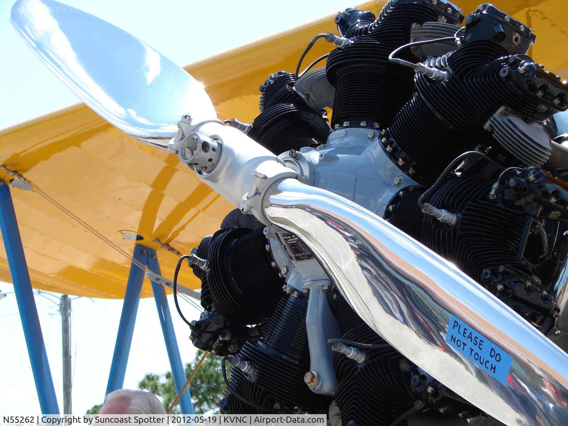 N55262, 1943 Boeing A75N1(PT17) C/N 75-4805, Stearman PT-17 on display at the Armed Forces Day event at Venice Municipal Airport