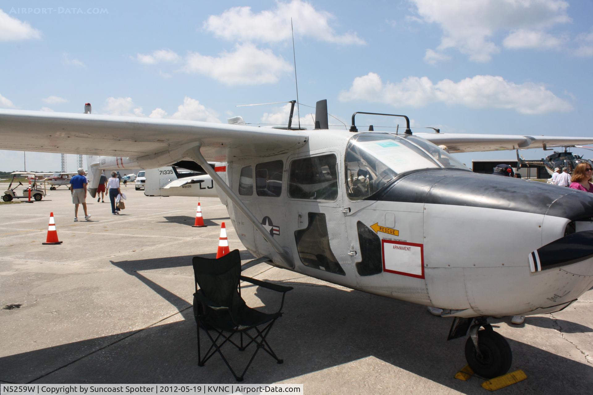 N5259W, 1968 Cessna M337B (O-2A) Super Skymaster C/N 337M-0196 (68-10831), Cessna Skymaster on display at Armed Forces Day event at Venice Municipal Airport