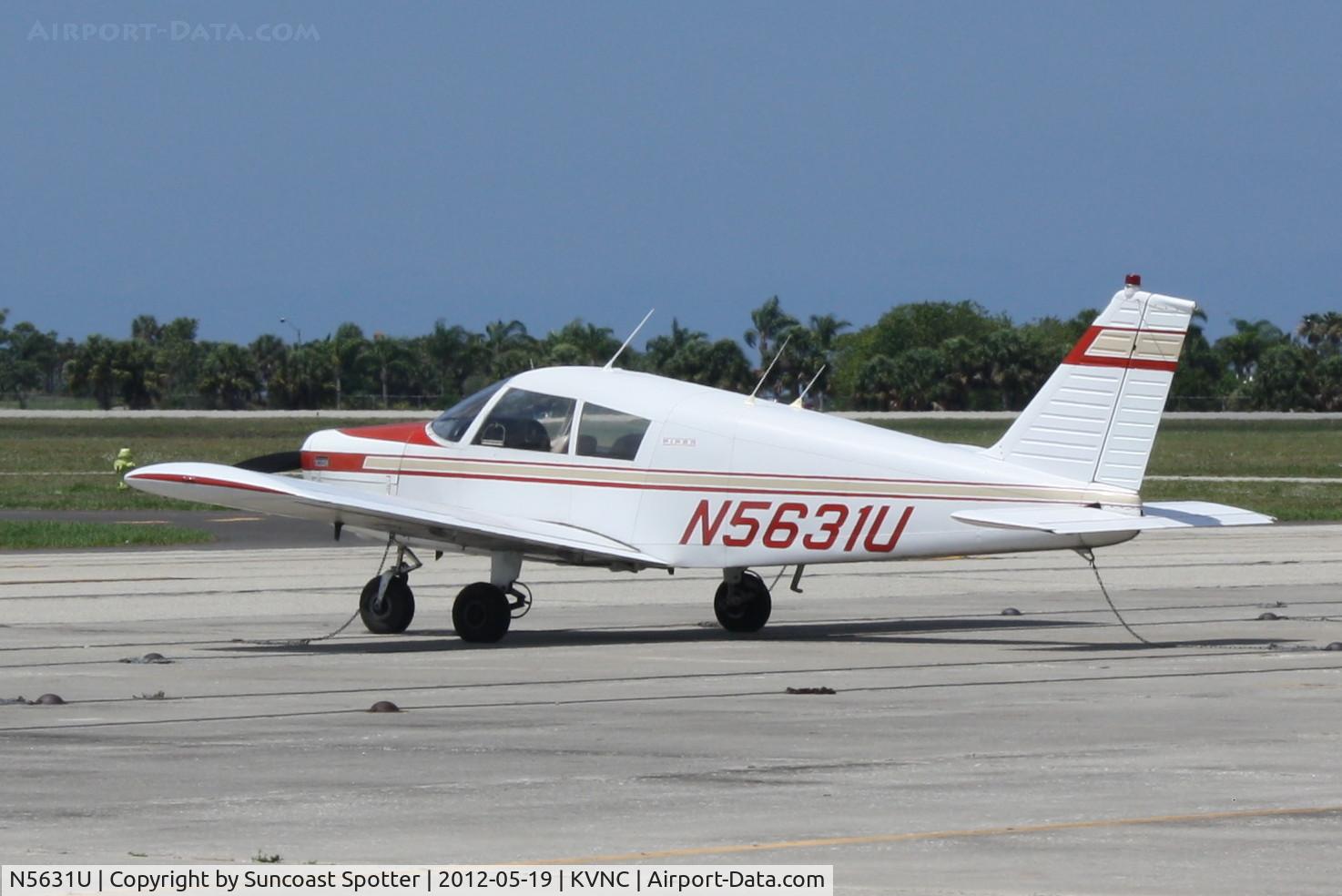 N5631U, 1969 Piper PA-28-140 C/N 28-26427, Piper Cherokee on ramp at Venice Airport