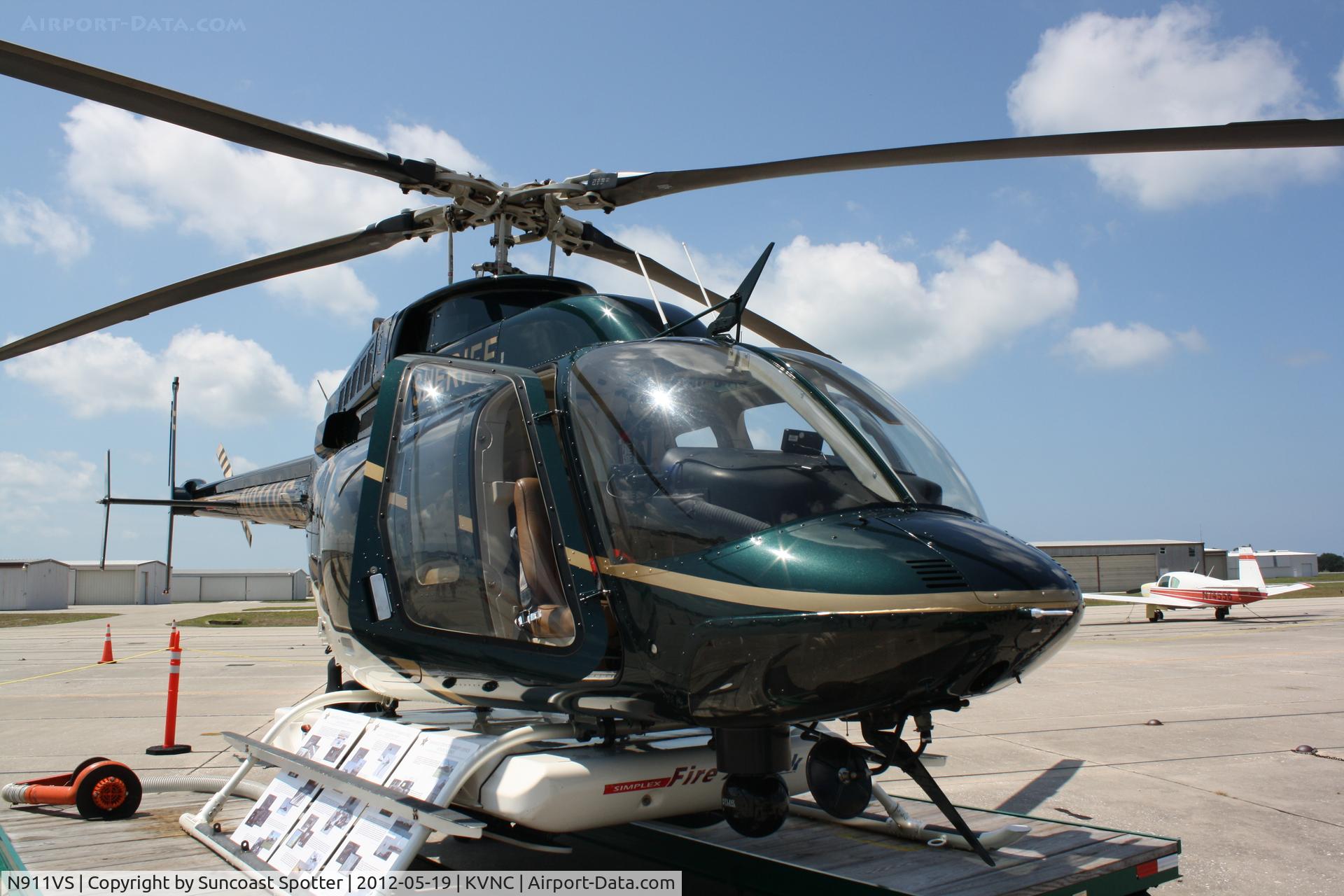 N911VS, 2005 Bell 407 C/N 53650, Air One on display at Armed Forces Day event at Venice Municipal Airport