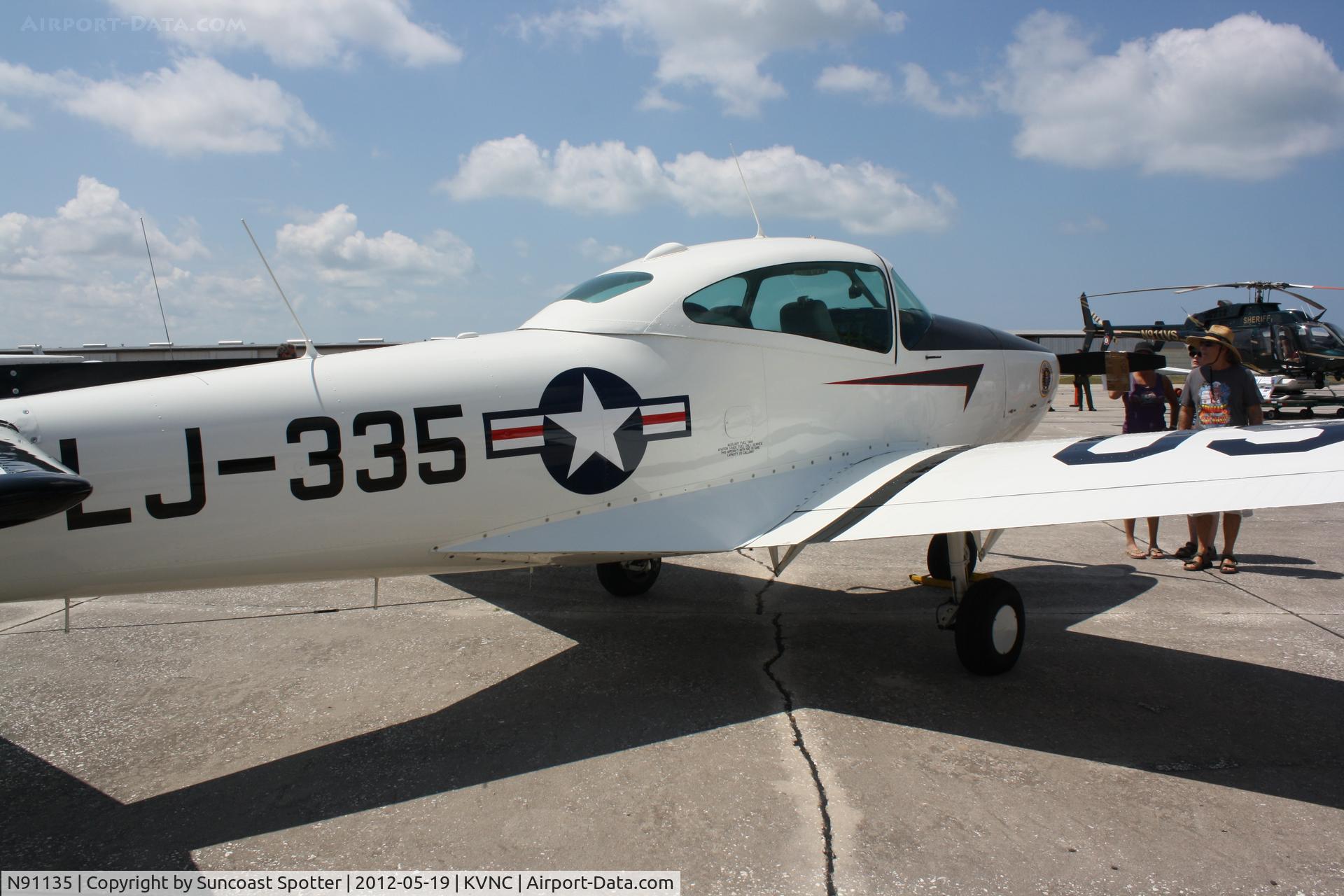N91135, 1946 North American Navion (NA-145) C/N NAV-4-29, North American Navion on display at Armed Forces Day event at Venice Municipal Airport