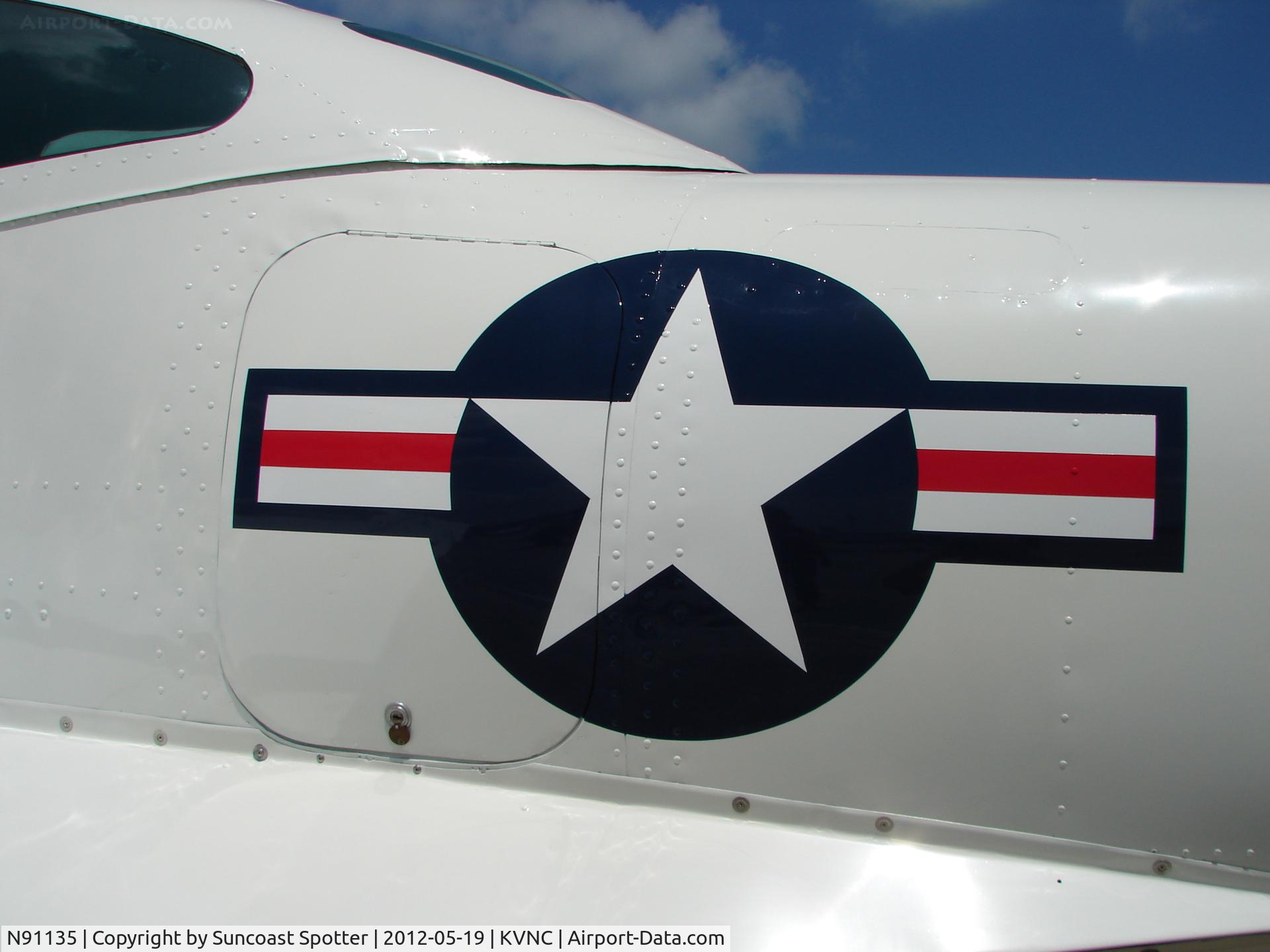 N91135, 1946 North American Navion (NA-145) C/N NAV-4-29, North American Navion  on display at Armed Forces Day event at Venice Municipal Airport