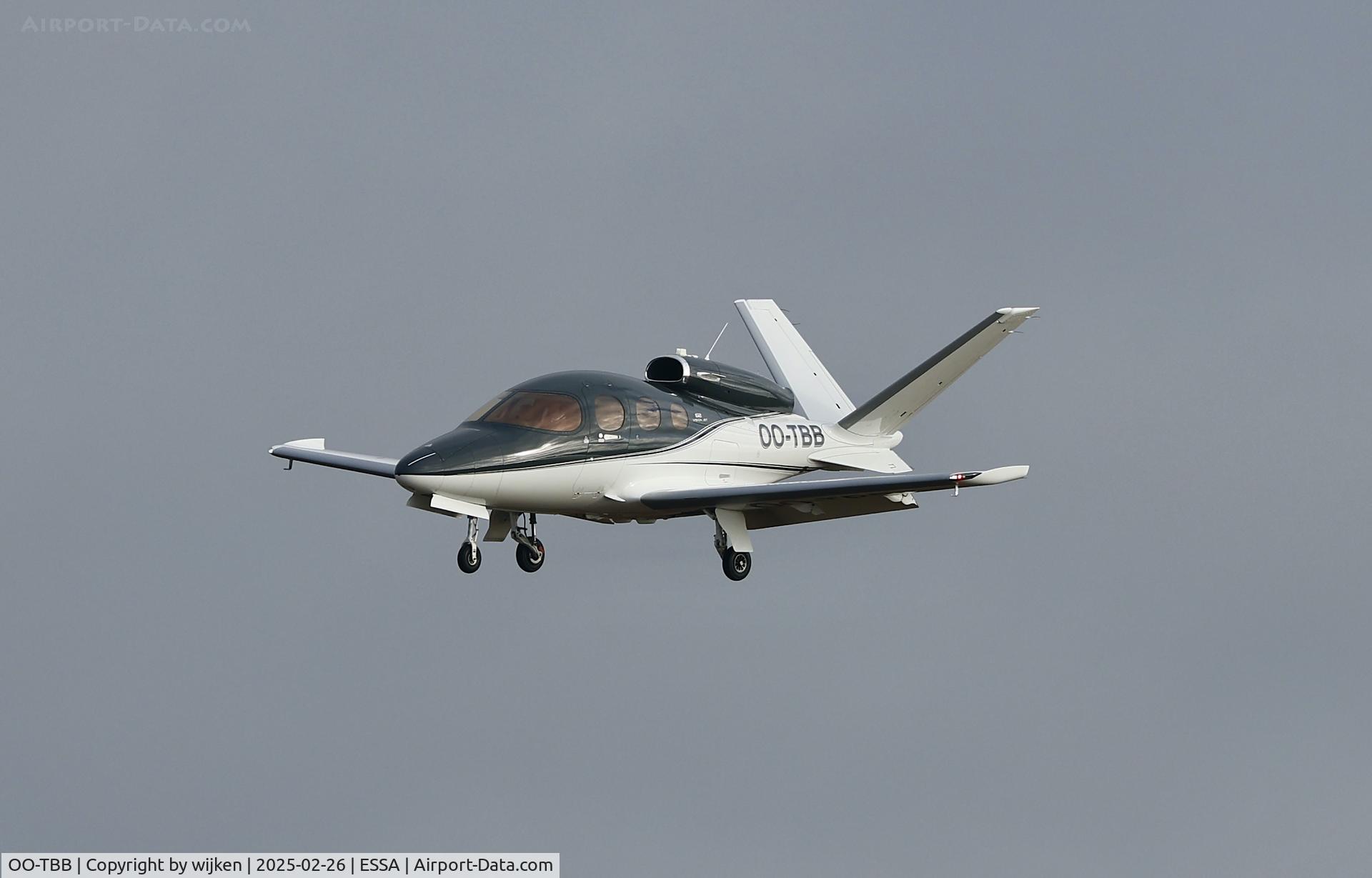 OO-TBB, 2020 Cirrus SF50 Vision G2 C/N 0244, Rwy 26