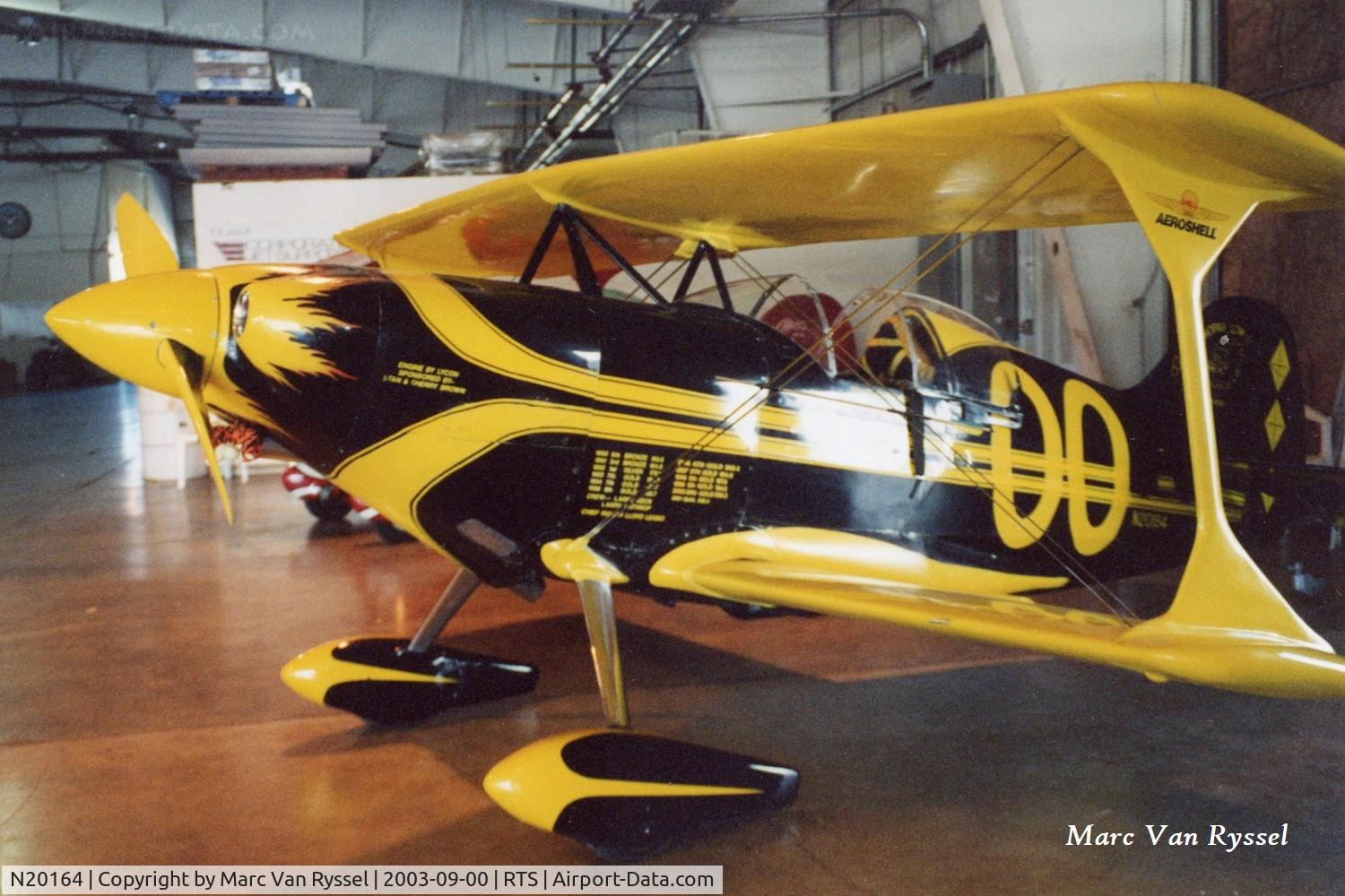 N20164, Pitts S-1 Special C/N 001SLB, Biplane class race #0 was flown by Stephen Brown at the Reno Air Races in 2003.