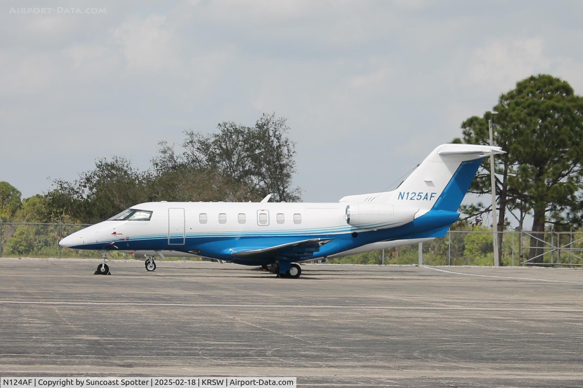 N124AF, 2017 Pilatus PC-24 C/N 101, PlaneSense PC-24 parked on the Private Sky ramp at Southwest Florida International Airport