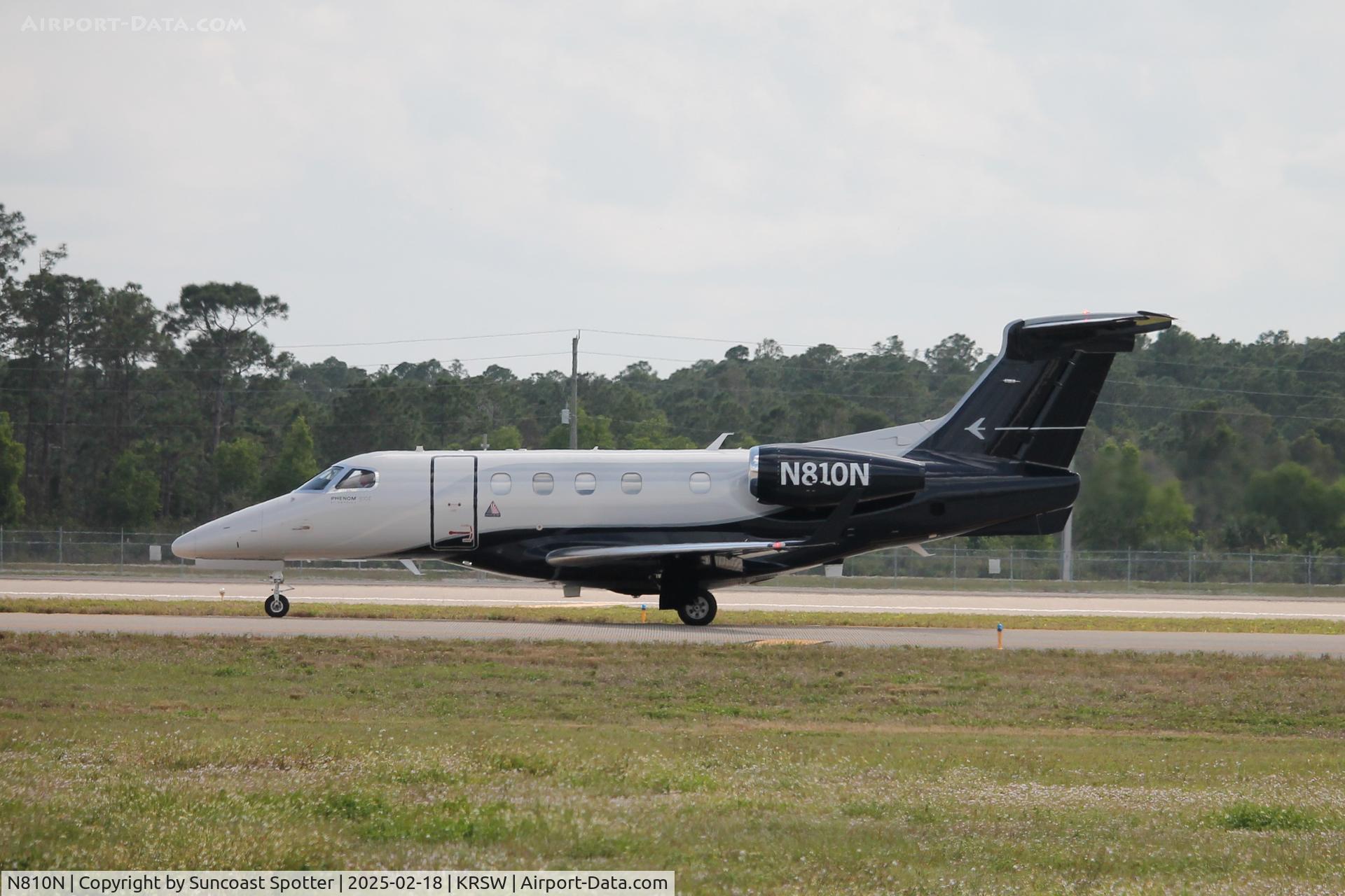 N810N, 2021 Embraer EMB-505 Phenom 300 C/N 50500602, Phenom 810N taxis at Southwest Florida International Airport prior to flight to Oakland County International Airport