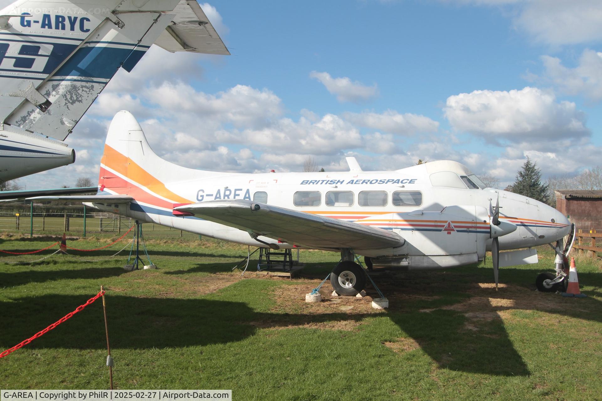G-AREA, 1961 De Havilland DH-104 Dove 8 C/N 04520, G-AREA1961 DH104 Dove 8 DHAM London Colney