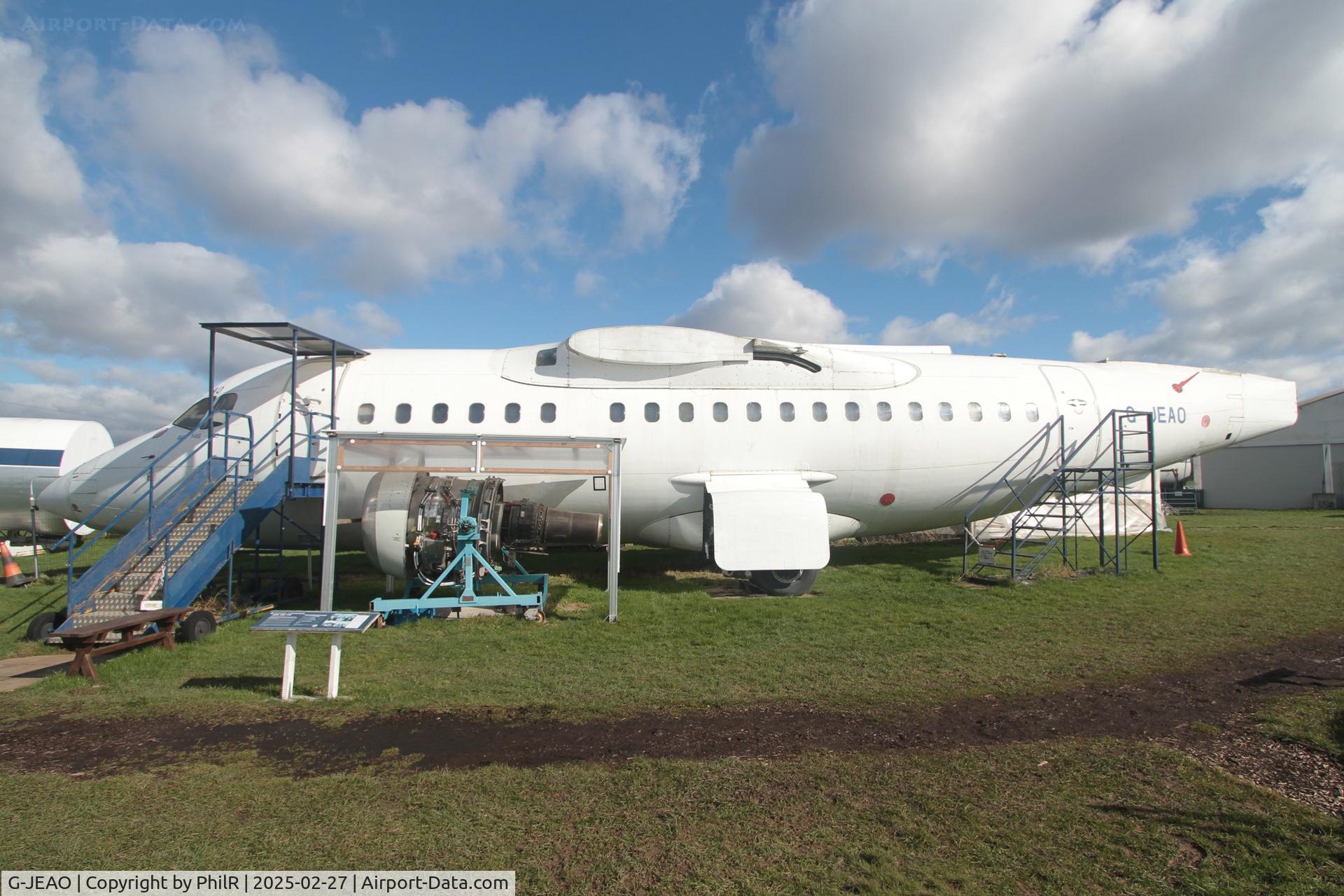 G-JEAO, 1983 British Aerospace BAe.146-100 C/N E1010, G-JEAO 1983 BAe 146-100 Jersey European DHAM London Colney 27.02.25 (2)