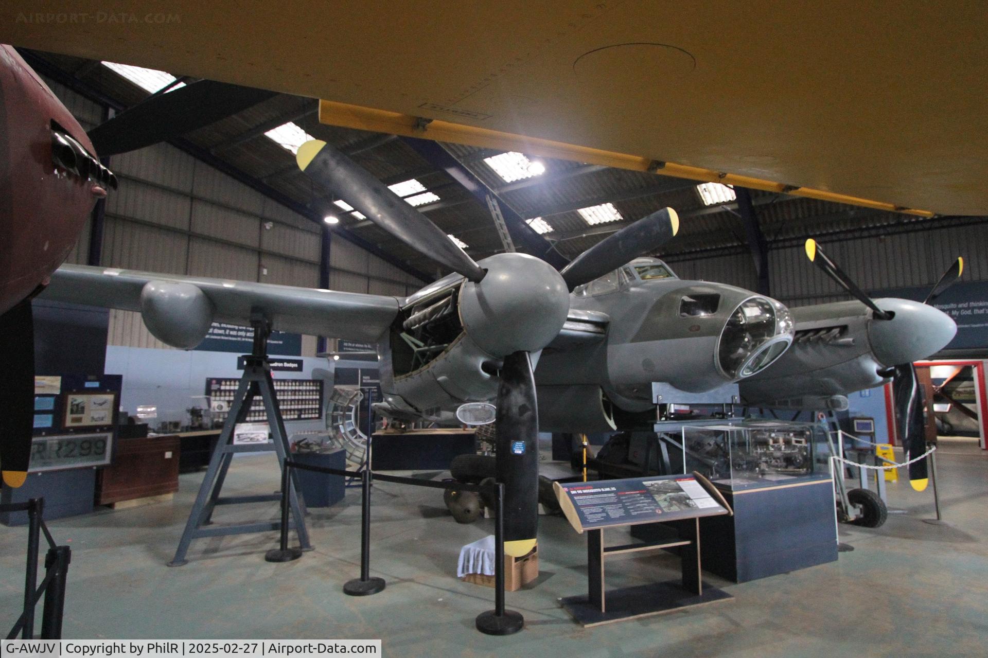 G-AWJV, De Havilland DH-98 Mosquito TT.35 C/N Not found G-AWJV, TA634 1945 DH98 Mosquito B35 DHAM London Colney