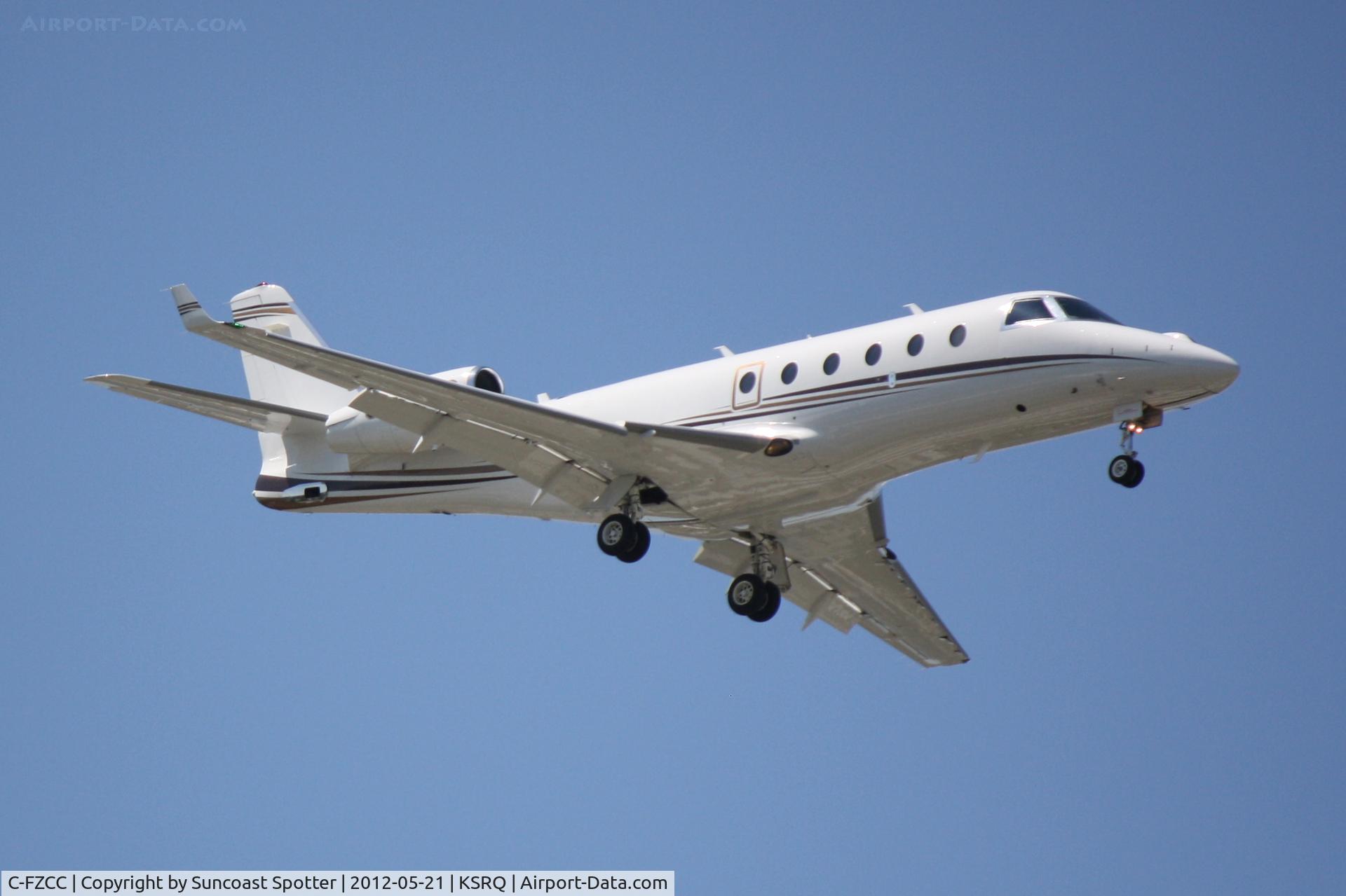 C-FZCC, 2009 Israel Aircraft Industries G150 C/N 285, IAI Gulfstream G150 on approach to Runway 32 at Sarasota-Bradenton International Airport