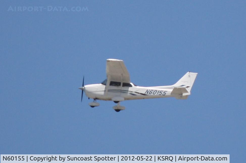 N60155, 2006 Cessna 172S Skyhawk SP C/N 172S10167, Cessna Skyhawk departs Runway 22 at Sarasota-Bradenton International Airport