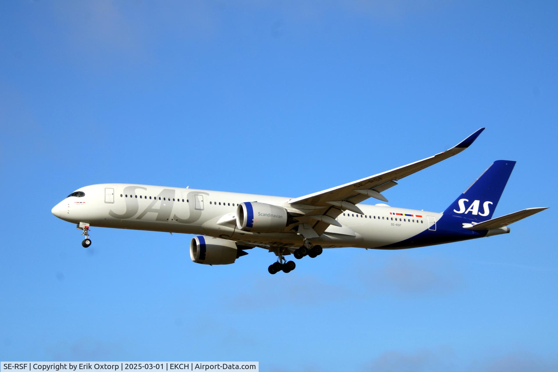 SE-RSF, 2021 Airbus A350-941 C/N 499, SE-RSF landing rw22L