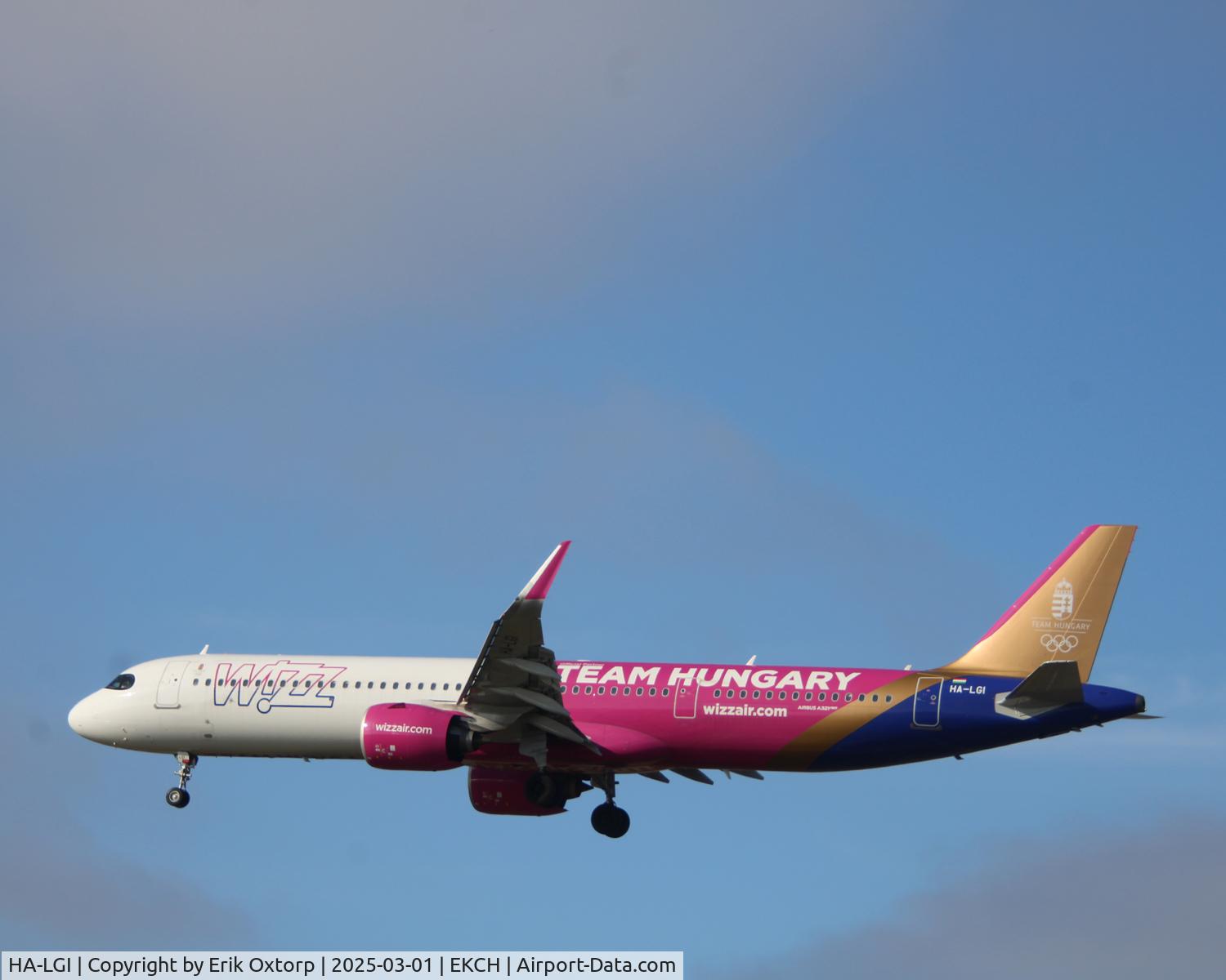 HA-LGI, 2024 Airbus A321-271NX C/N 11800, HA-LGI landing rw 22L