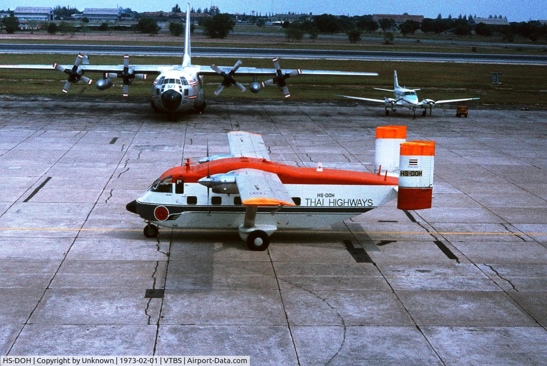 HS-DOH, 1972 Short SC-7 Skyvan 3 C/N SH1906, Bankok 2.1973